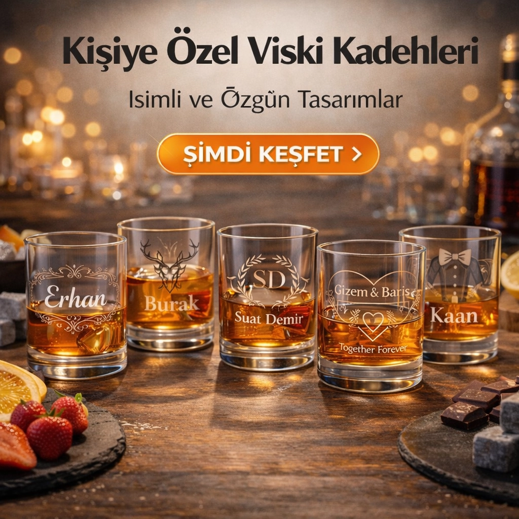 Kişiye Özel Viski Kadehi Tasarımlarımız