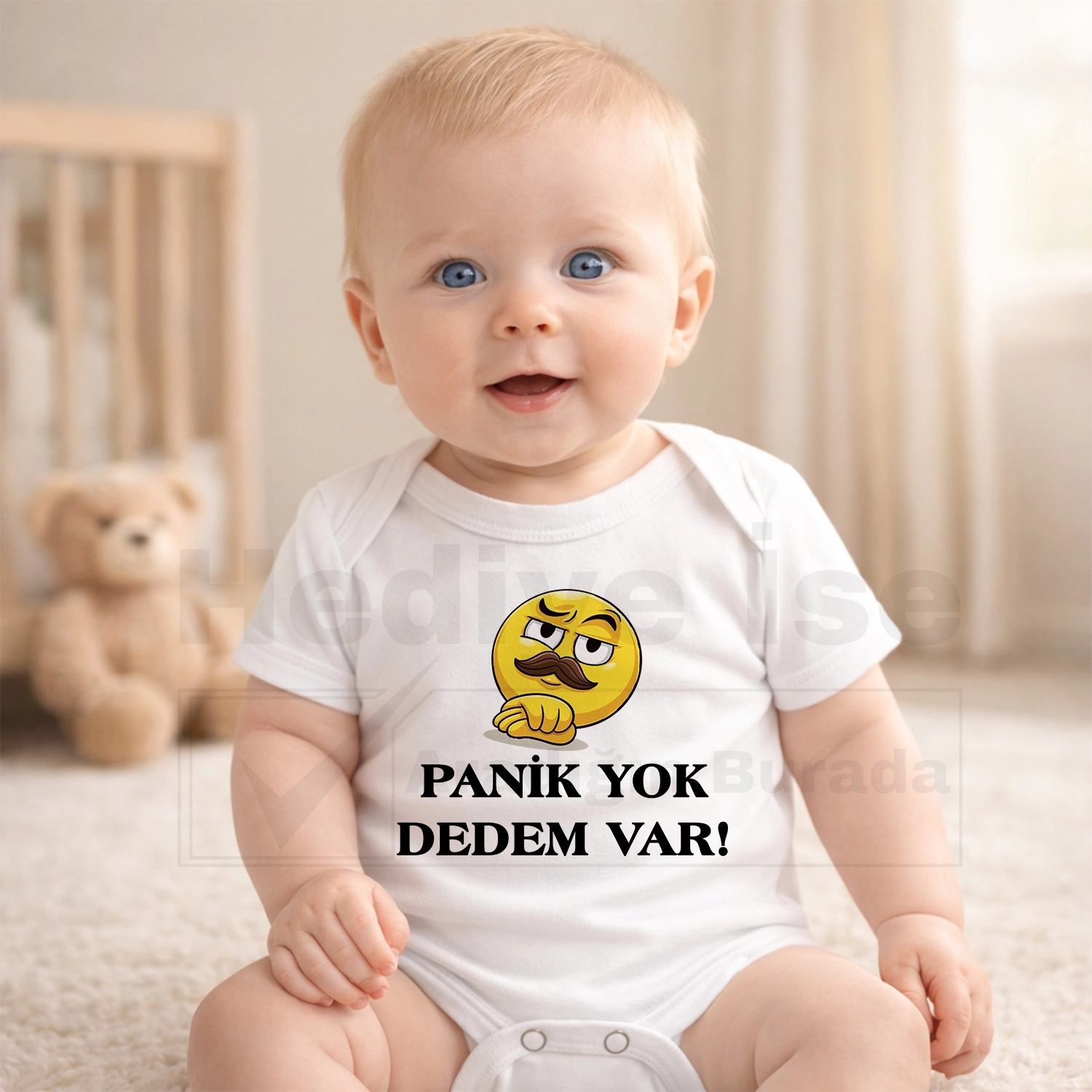 Panik Yok Dedem Var - Bebek Body Zıbın