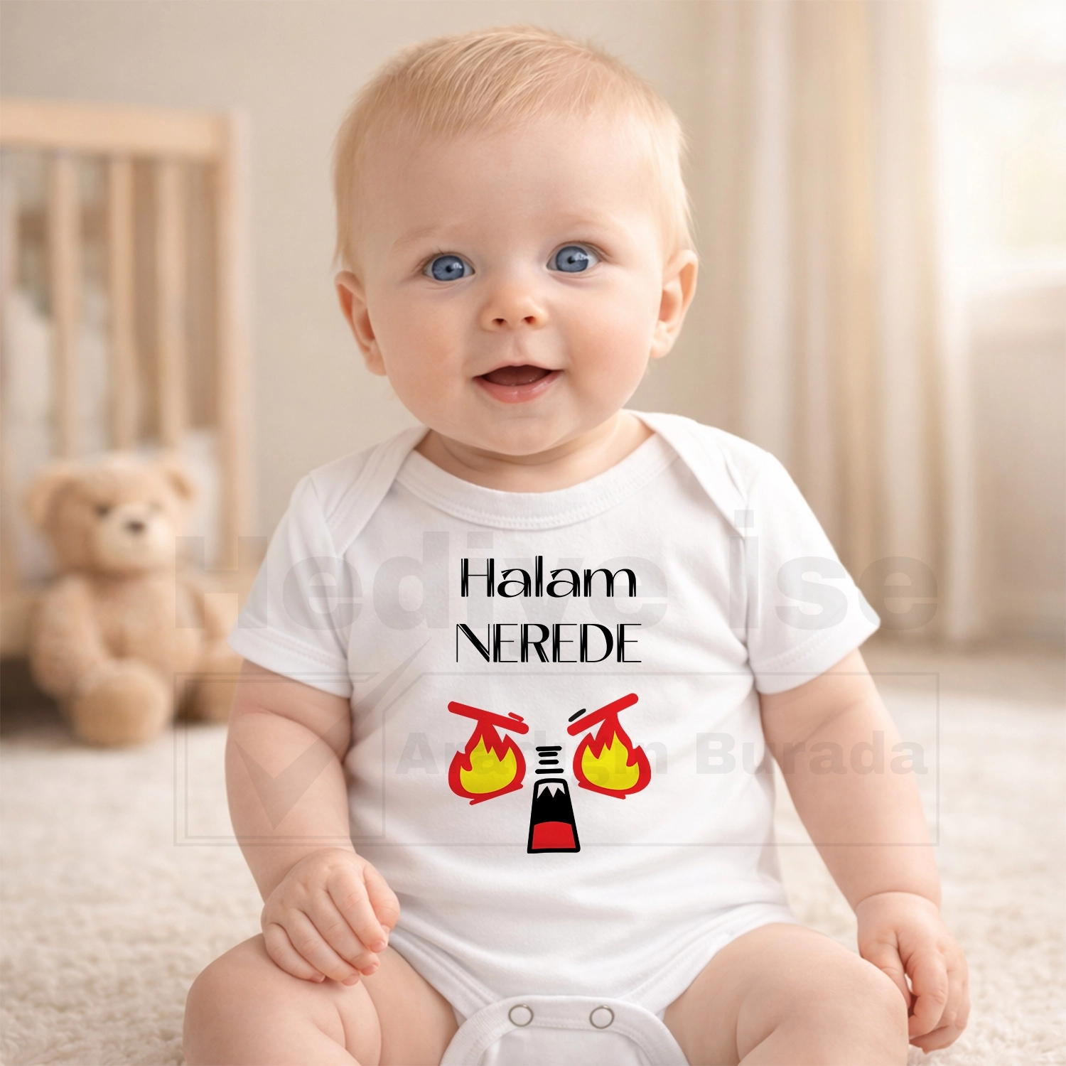 Halam Nerede - Bebek Body Zıbın