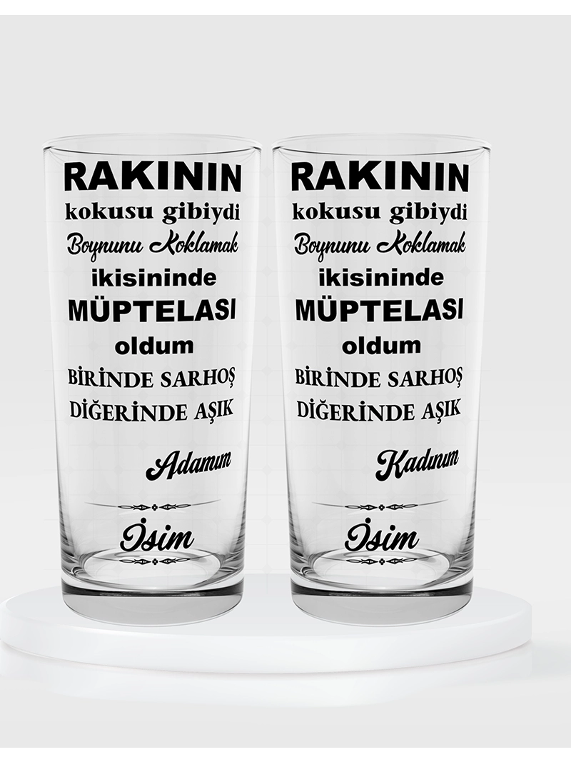 İkili Rakı Kadehi