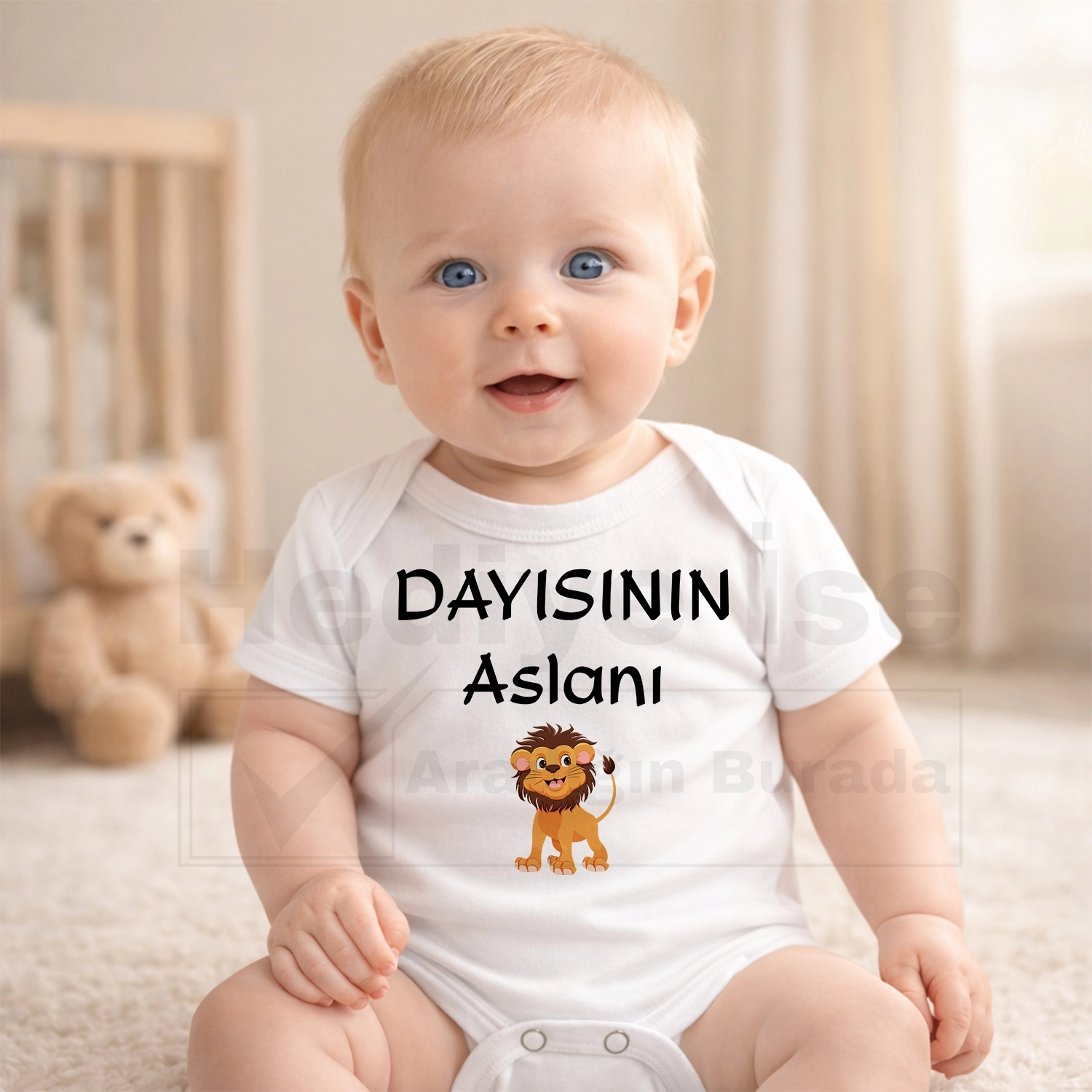 Dayısının Aslanı - Bebek Body Zıbın