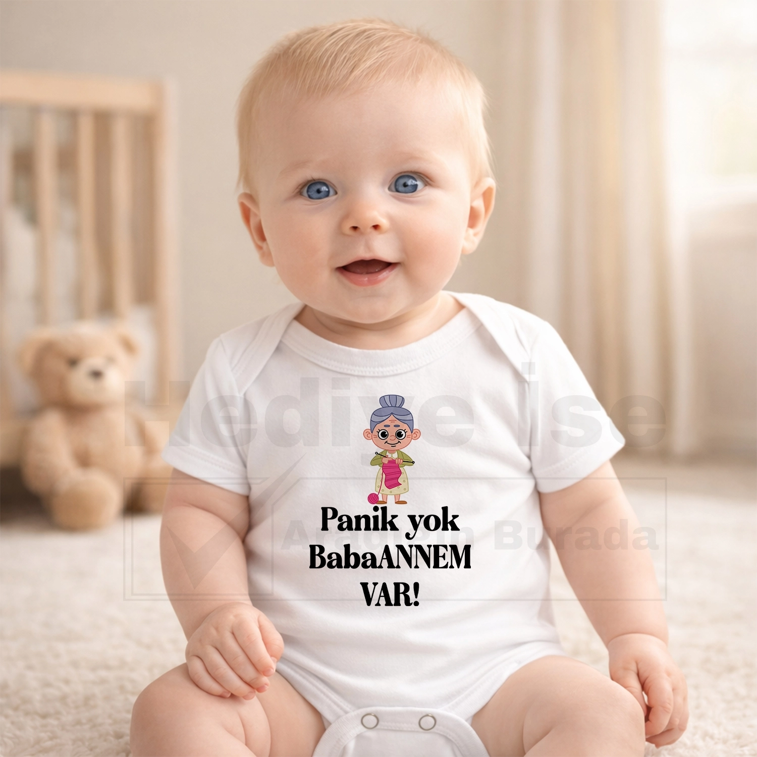 Panik Yok Babaannem Var - Bebek Body Zıbın