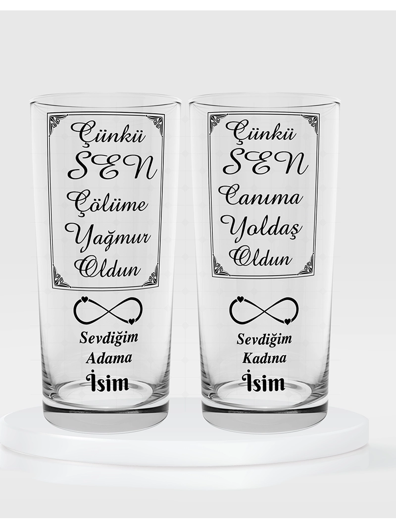 İkili Rakı Kadehi