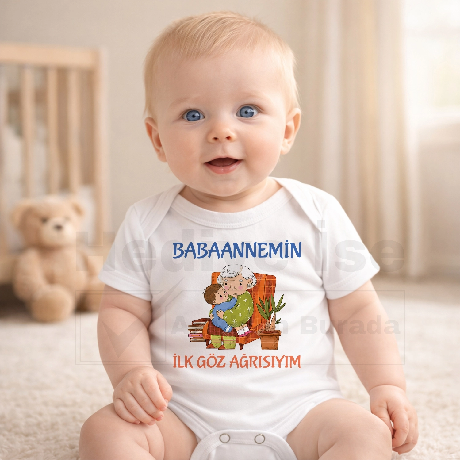 Babaannemin İlk Göz Ağrısıyım - Bebek Body Zıbın