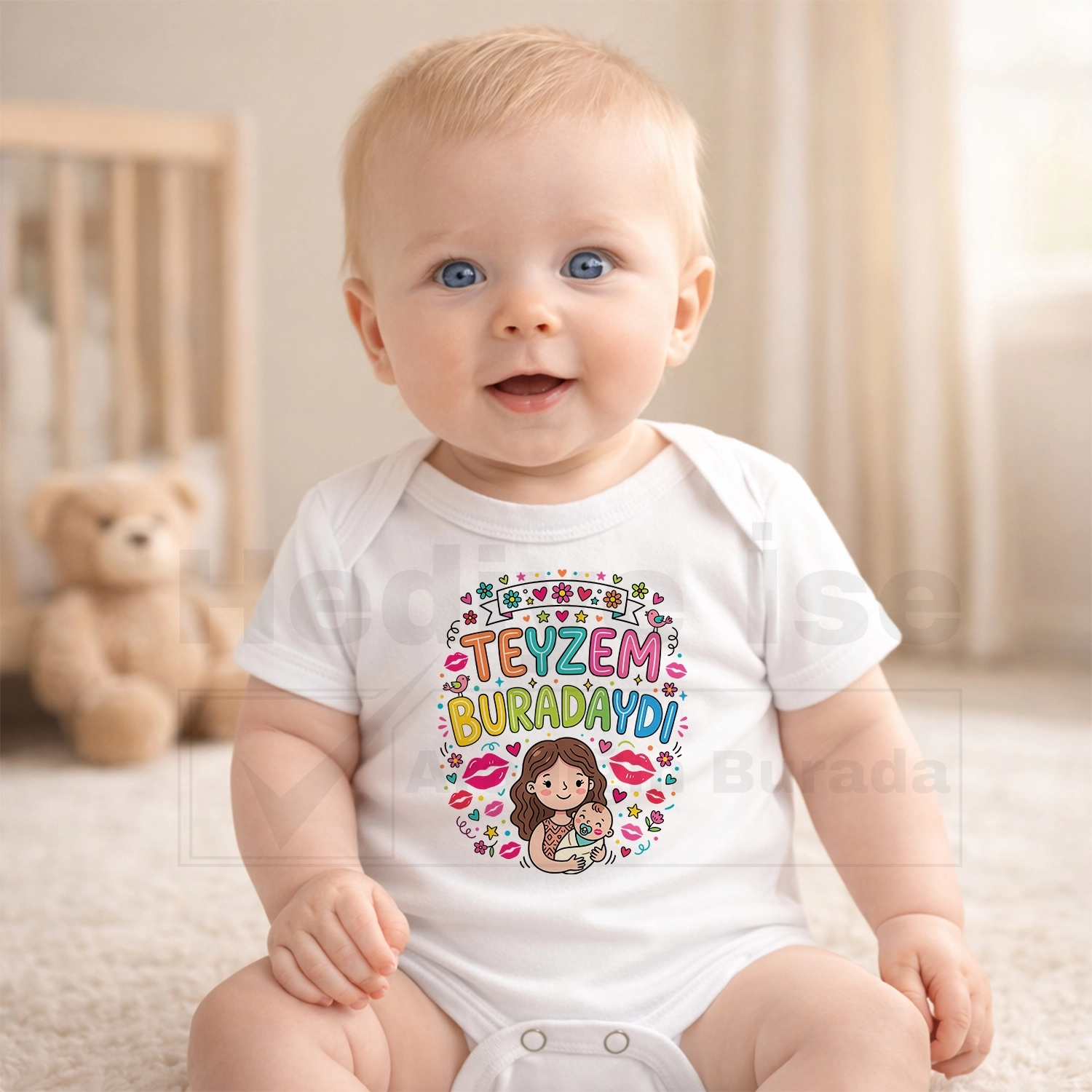 Teyzem Buradaydı - Bebek Body Zıbın