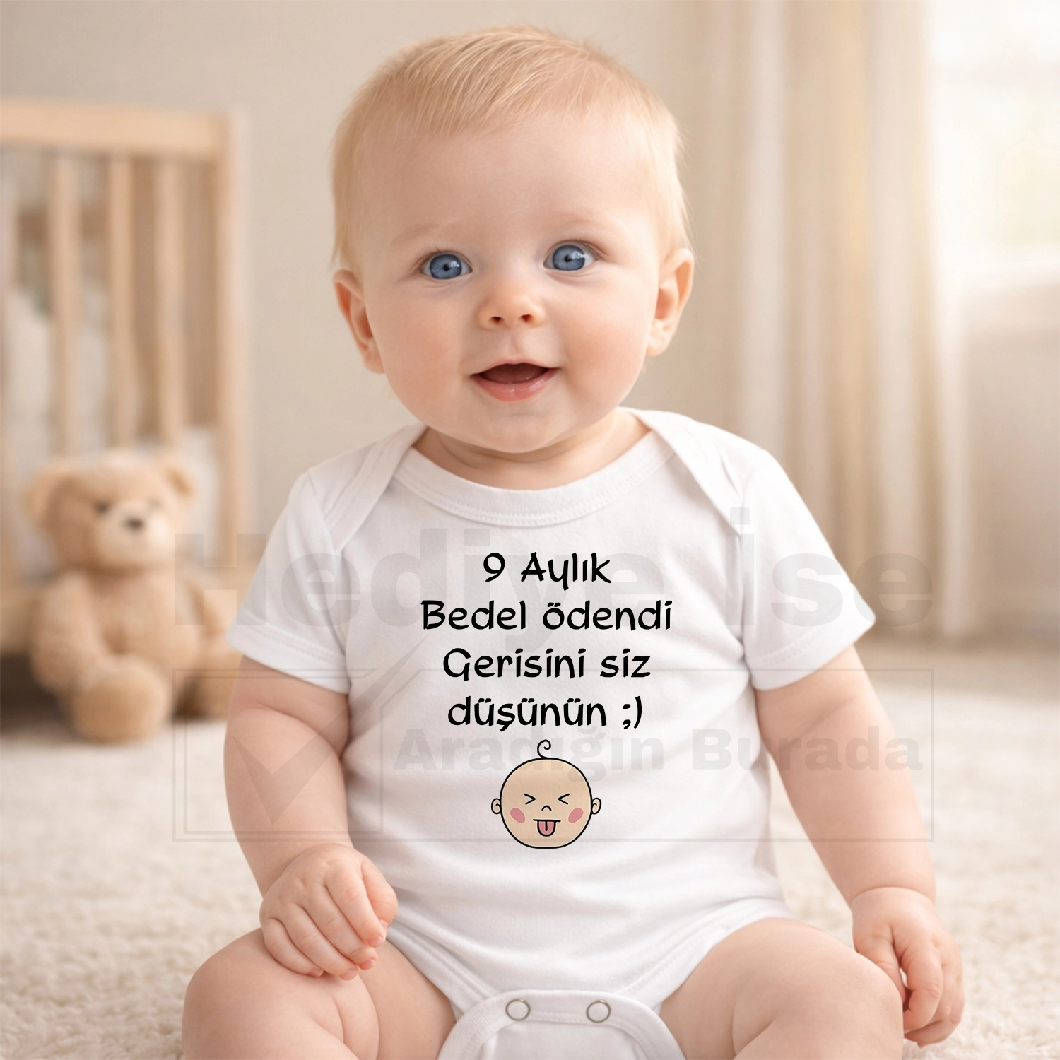 9 Aylık Bedel Ödendi Gerisini Siz Düşünün - Bebek Body Zıbın