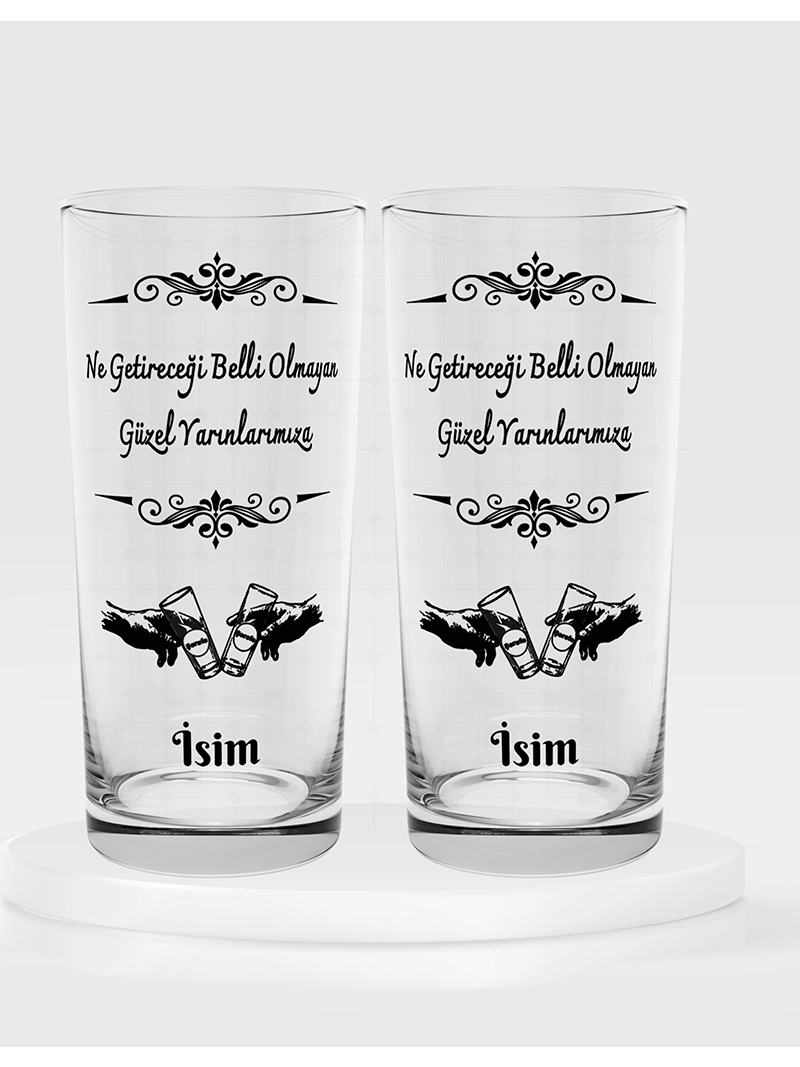 İkili Rakı Kadehi