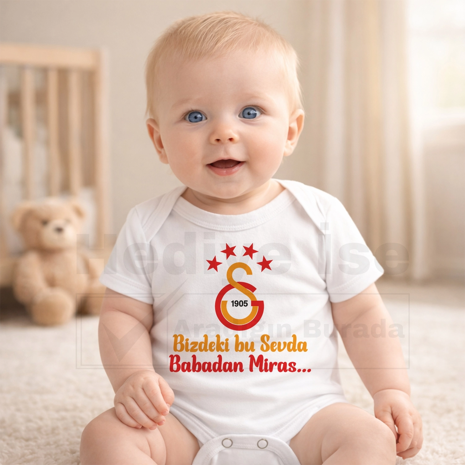 Bizdeki Bu Sevda Babamdan Miras - Bebek Body Zıbın