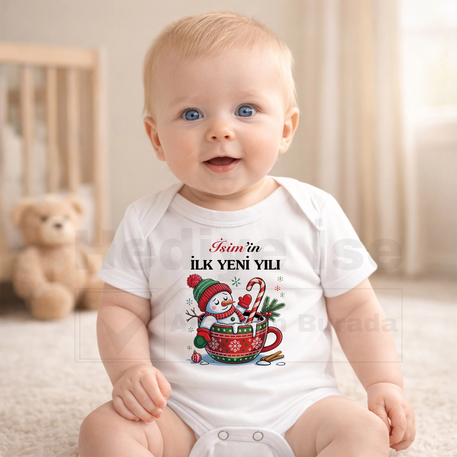 İlk Yeni Yılı - Bebek Body Zıbın