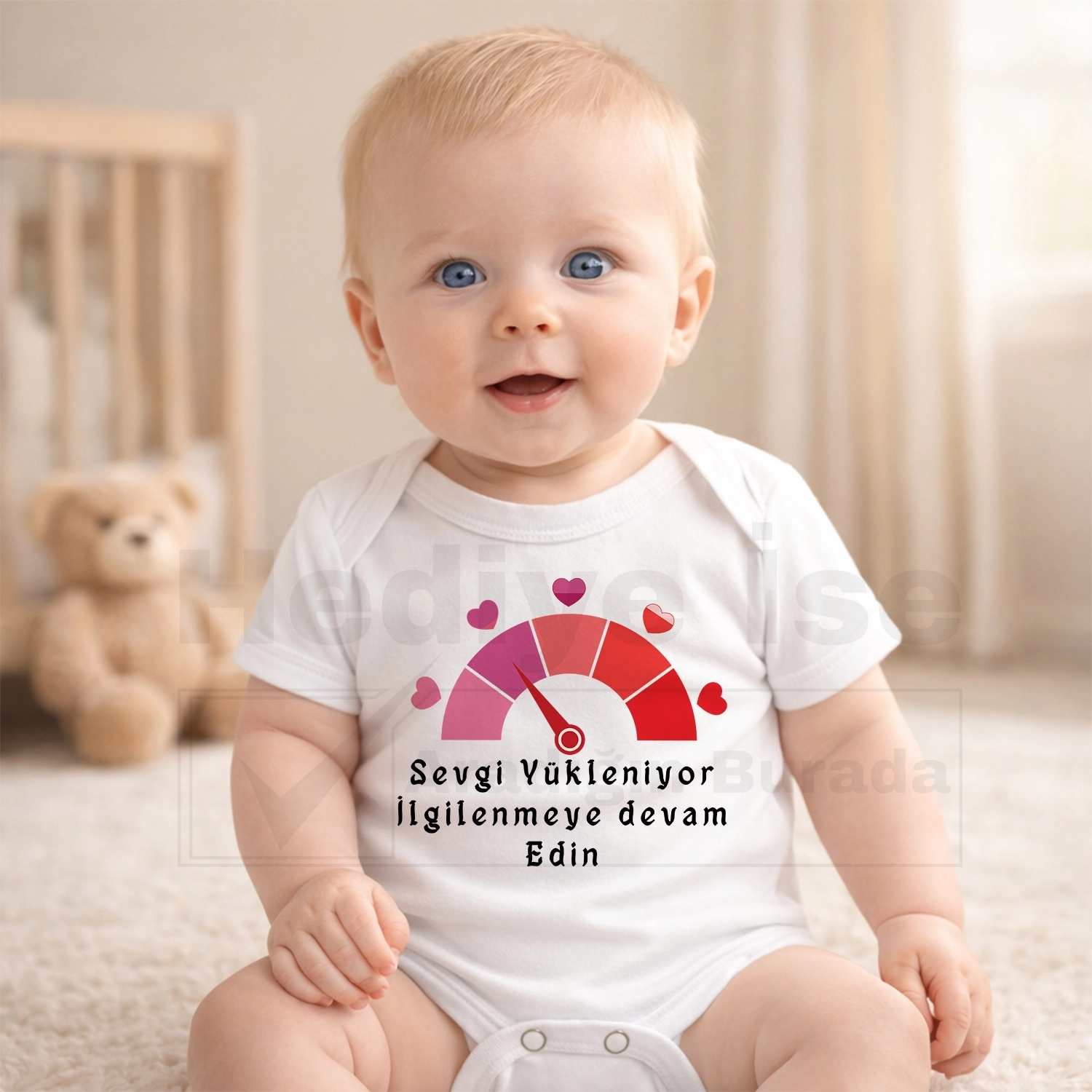 Sevgi Yükleniyor İlgilenmeye Devam Edin - Bebek Body Zıbın