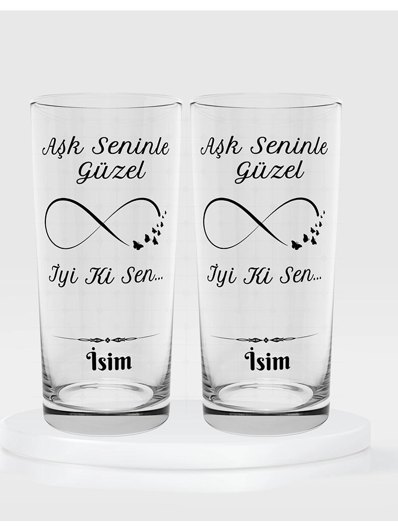 İkili Rakı Kadehi