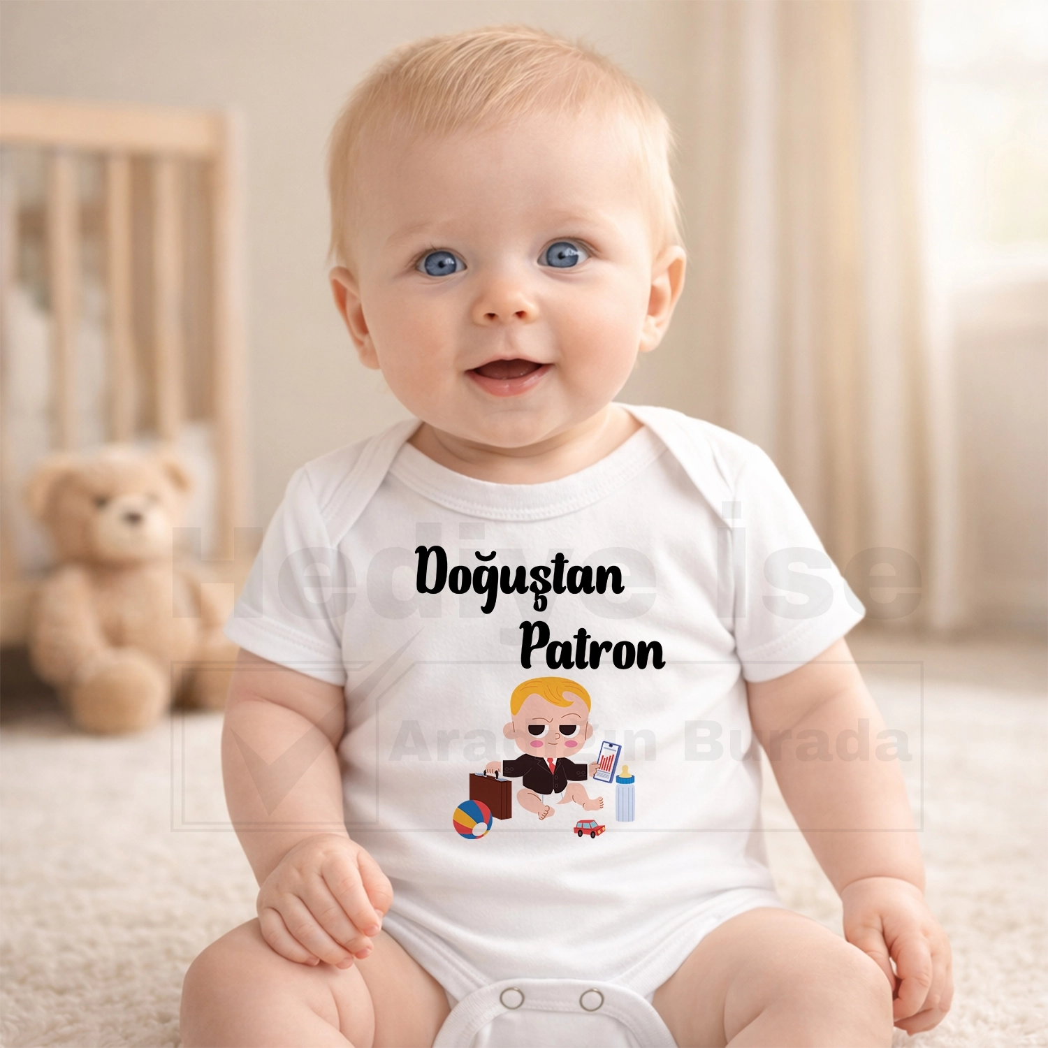 Doğuştan Patron - Bebek Body Zıbın