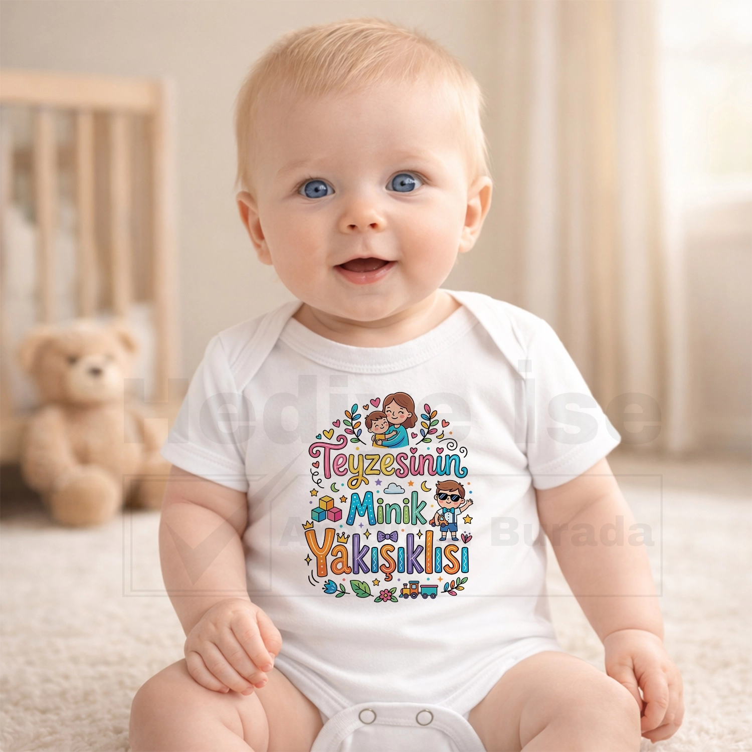 Teyzesinin Minik Yakışıklısı - Bebek Body Zıbın