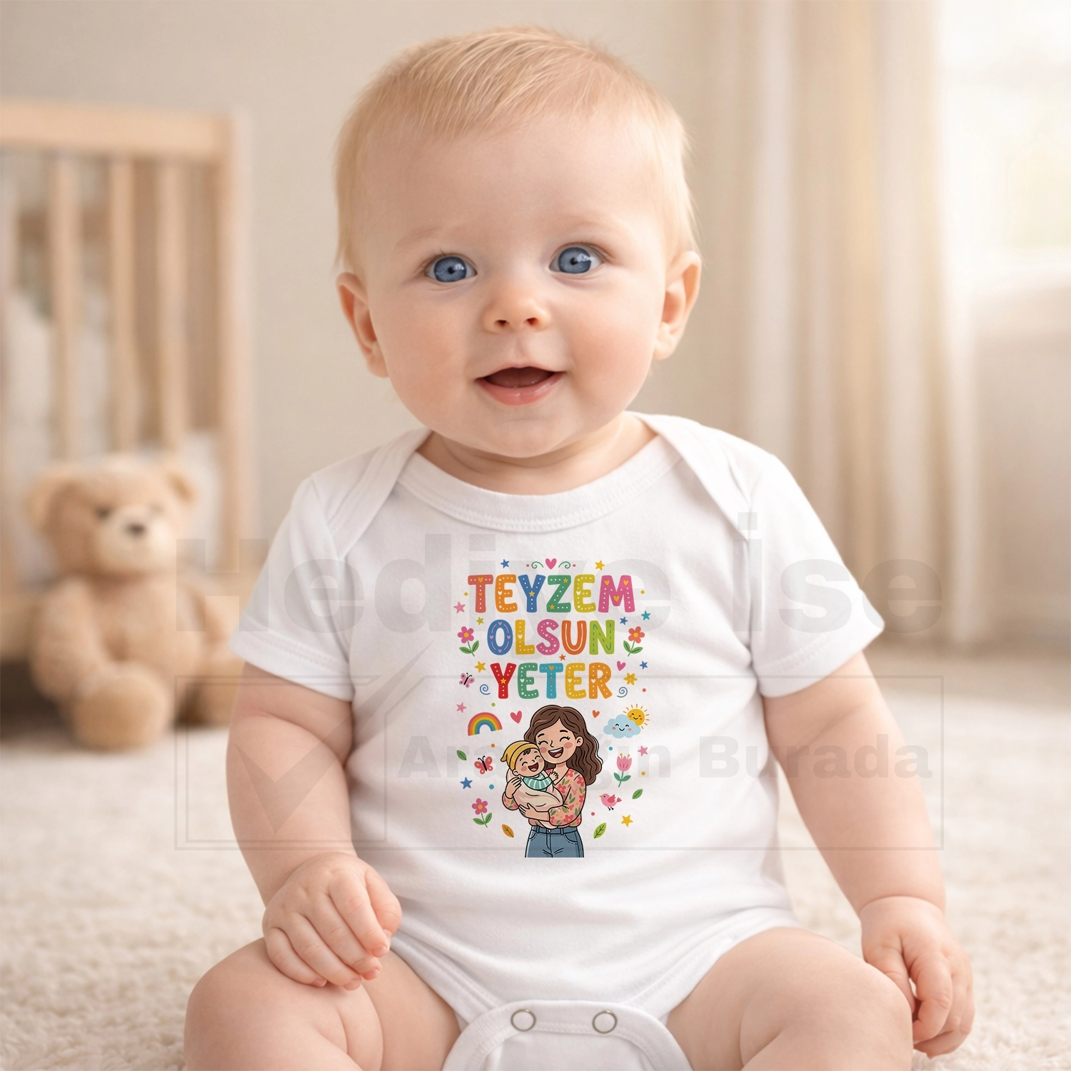 Teyzem Olsun Yeter - Bebek Body Zıbın