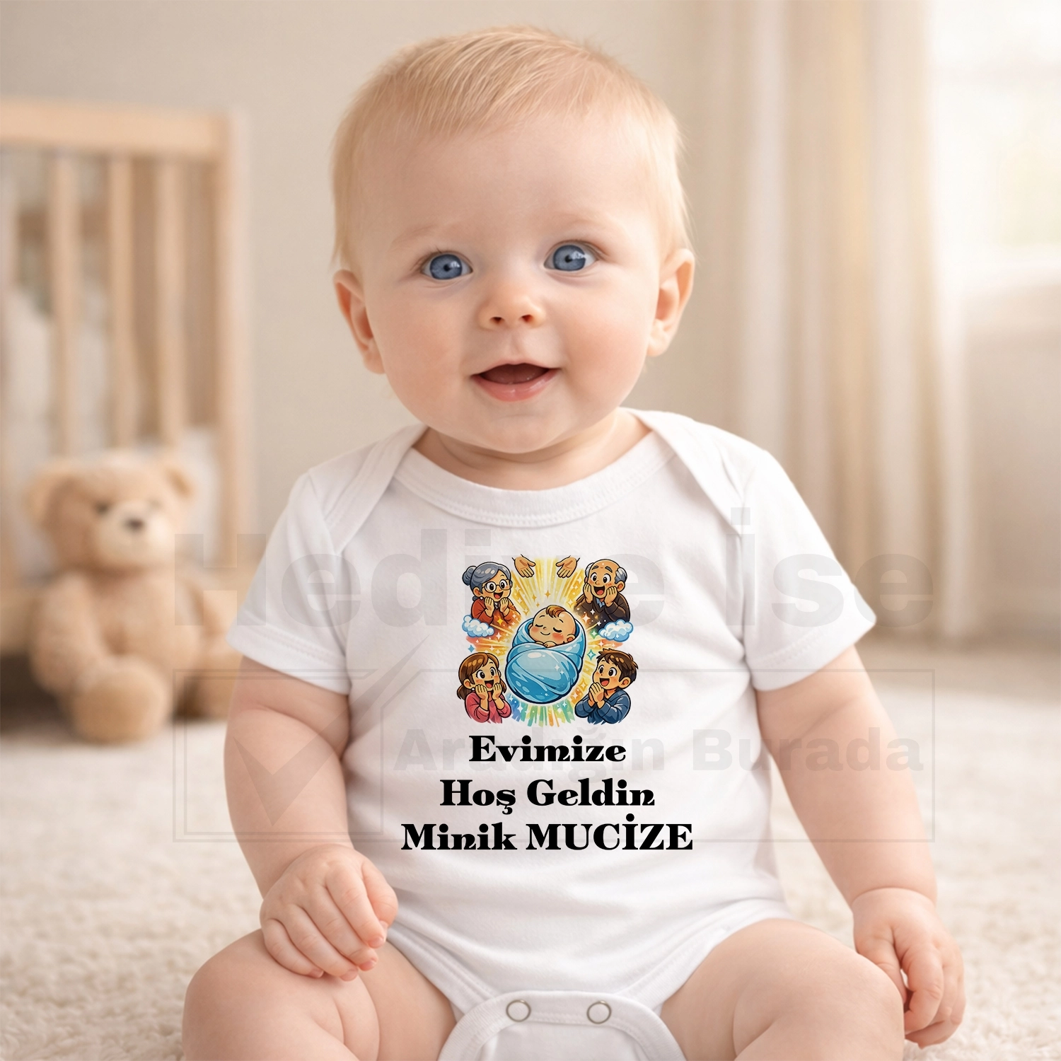 Evimize Hoş Geldin Minik Mucize - Bebek & Body & Zıbın