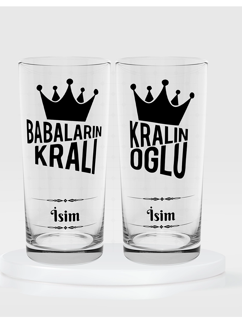 Babaların Kralı Kralın Oğlu Temalı İkili Rakı Bardağı