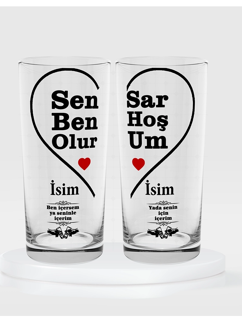 İkili Rakı Kadehi