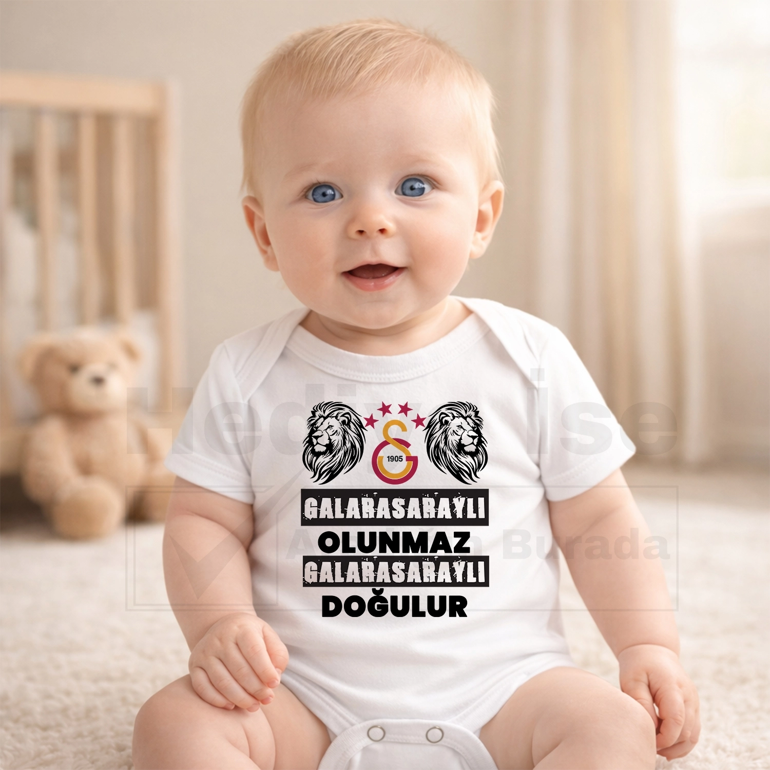 Galatasaraylı Olunmaz Galatasaraylı Doğulur - Bebek & Body & Zıbın