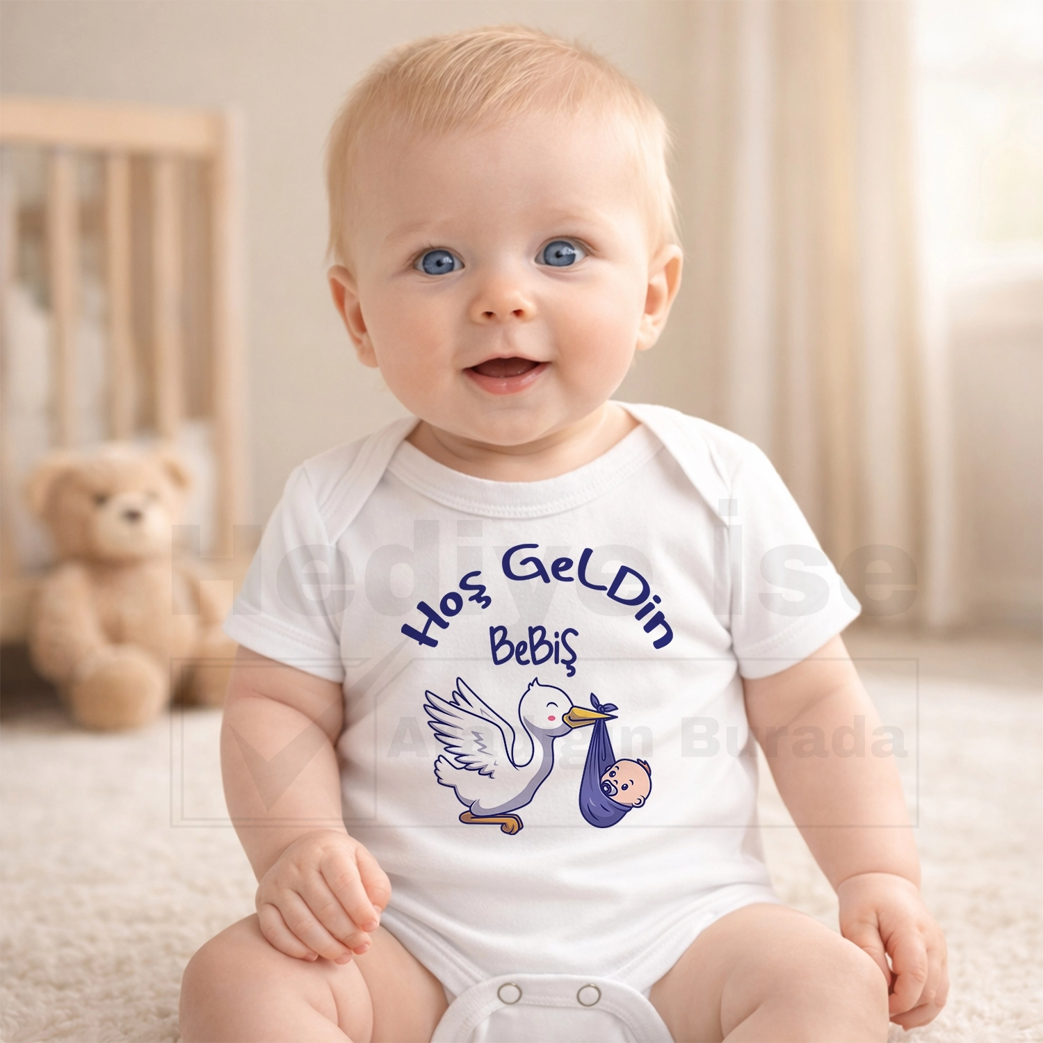 Hoş Geldin Bebiş - Bebek Body Zıbın
