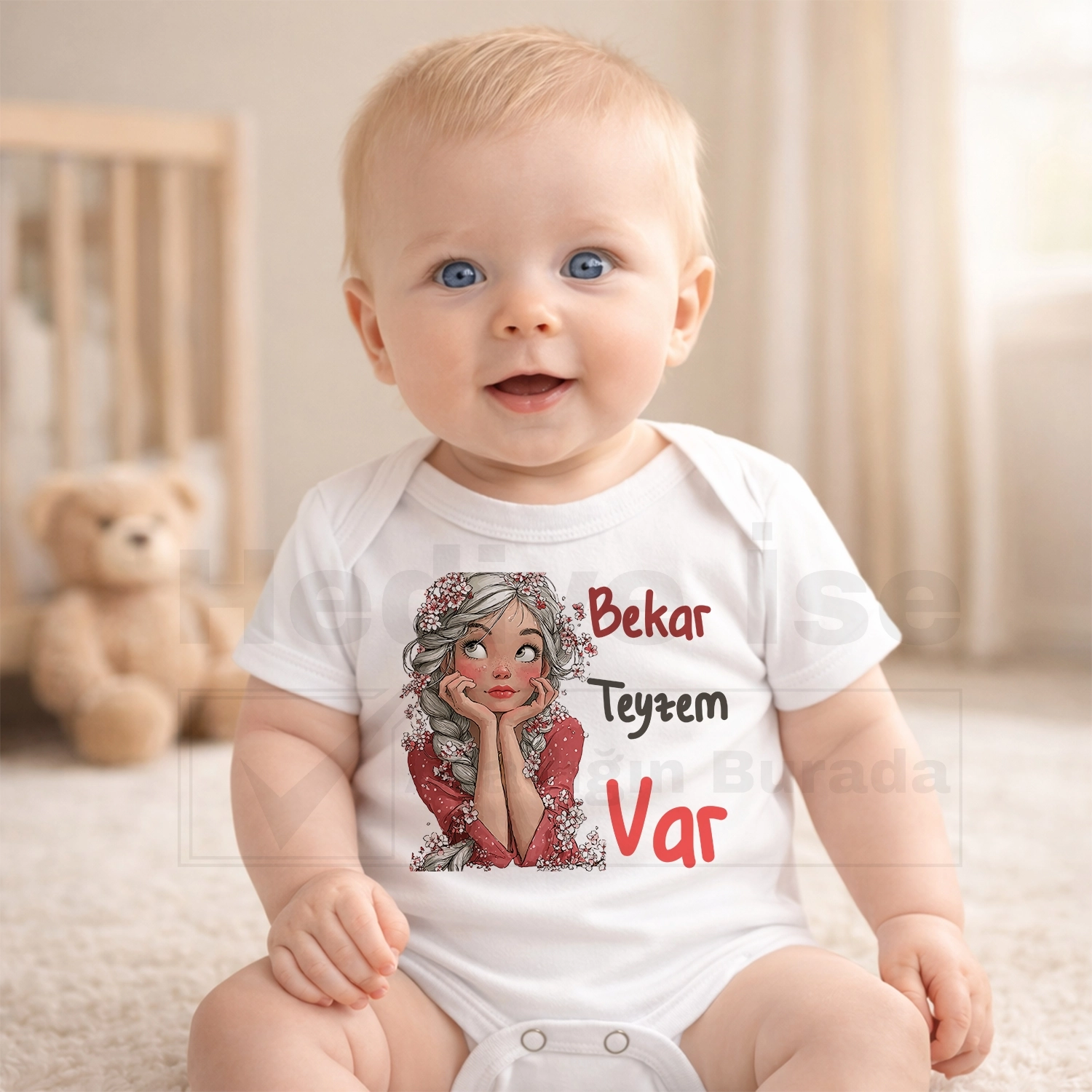 Bekar Teyzem Var - Bebek Body Zıbın