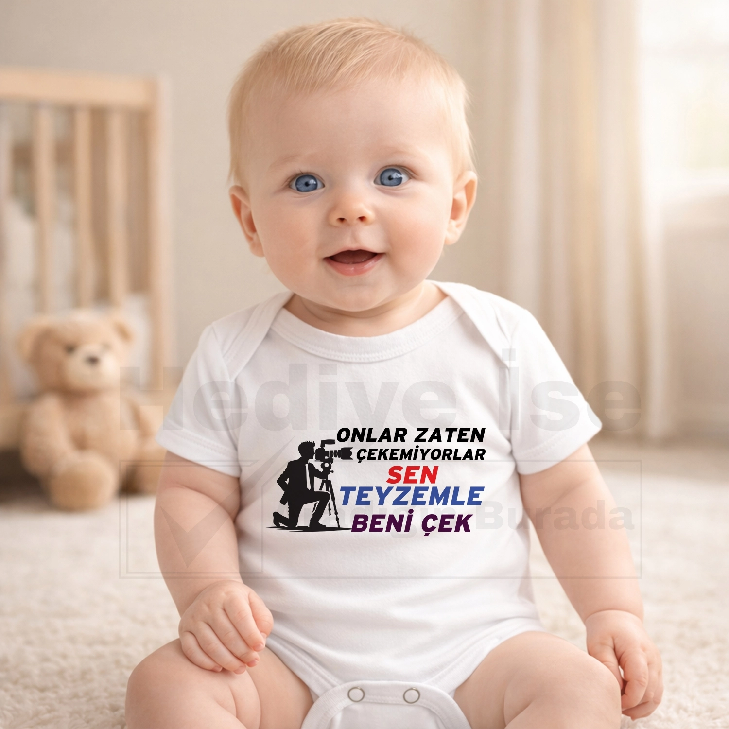 Onlar Zaten Çekemiyorlar Sen Teyzemle Beni Çek - Bebek Body Zıbın