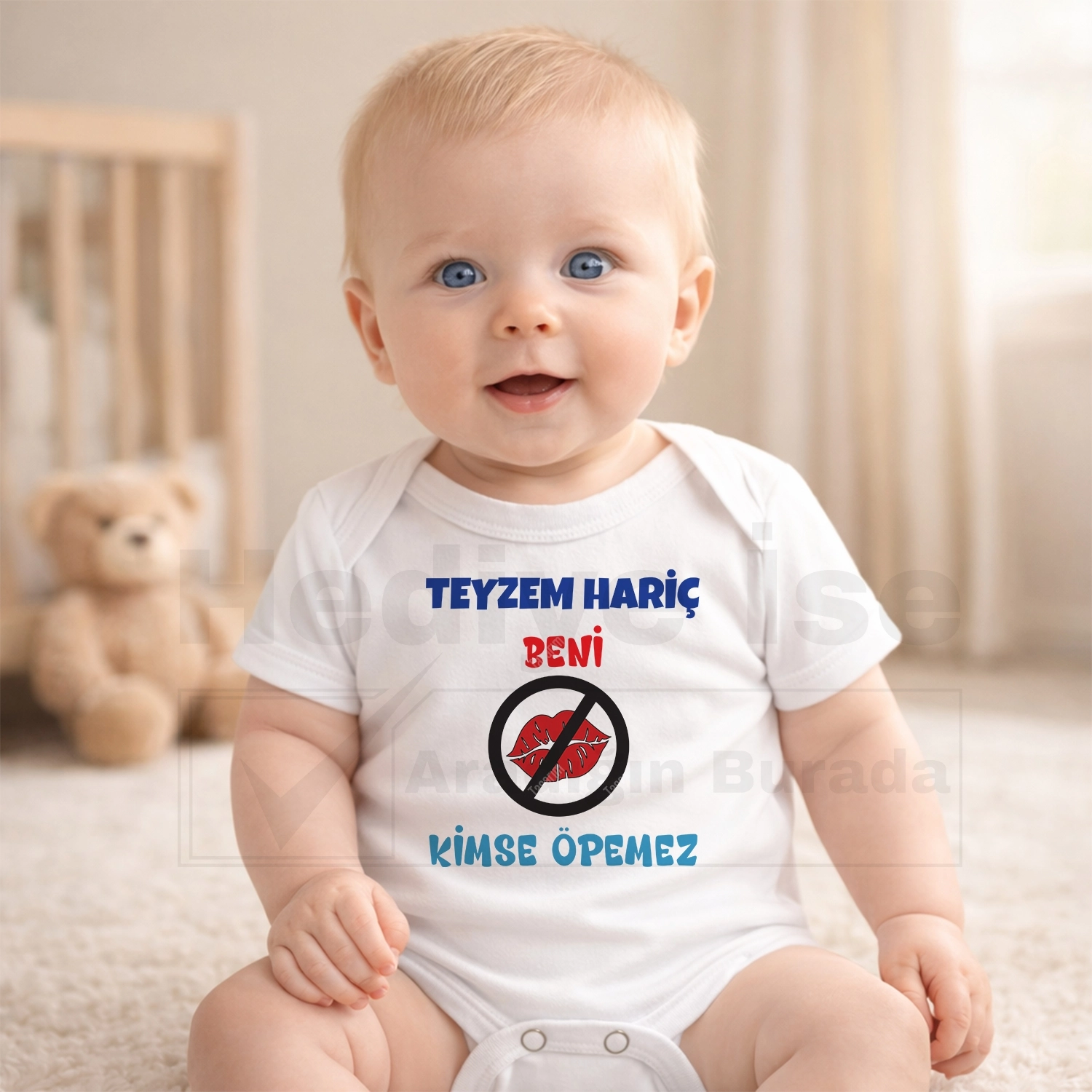Teyzem Hariç Beni Kimse Öpemez - Bebek Body Zıbın