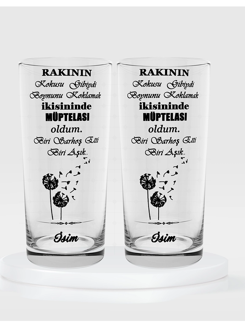 İkili Rakı Kadehi