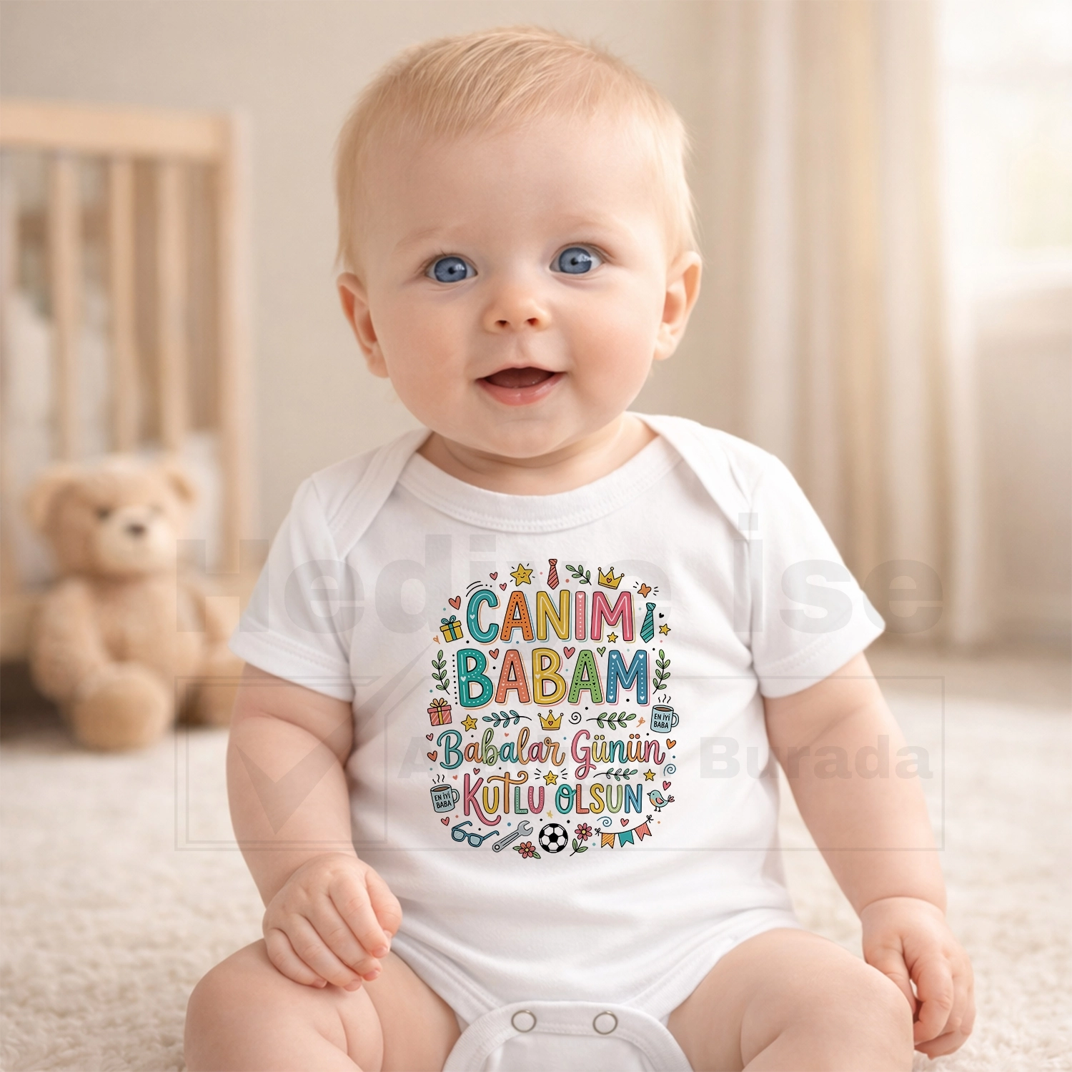 Canım Babam Babalar Günün Kutlu Olsun - Bebek Body Zıbın