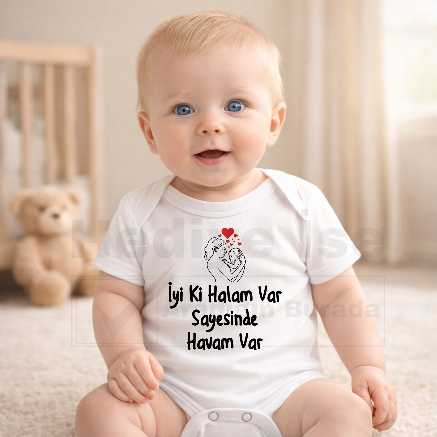 İyi Ki Halam Var Sayesinde Havam Var - Bebek Body Zıbın