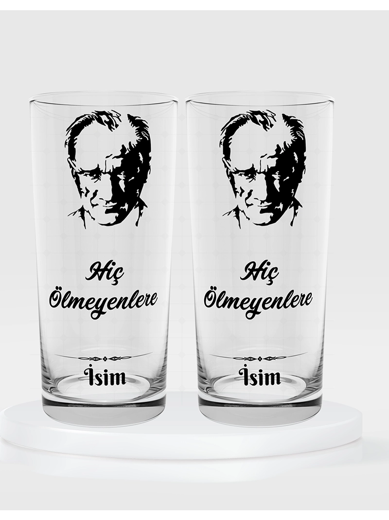 Hiç Ölmeyenlere Temalı İkili Rakı Bardağı