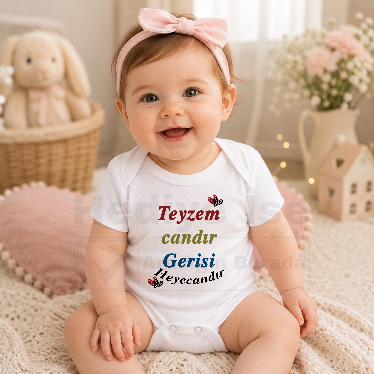 Teyzem Candır Gerisi Heyecandır - Bebek Body Zıbın