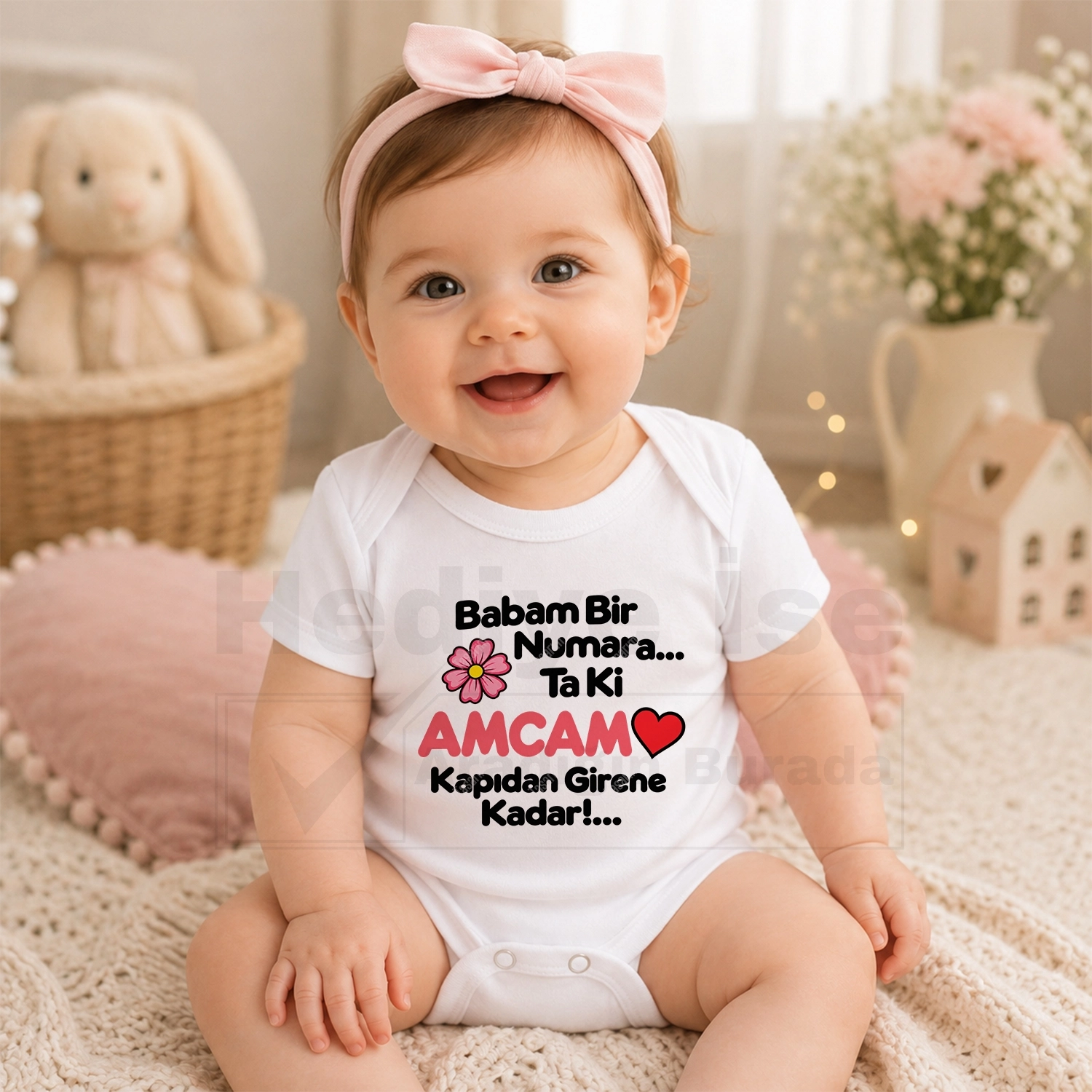 Babam Bir Numara Ta Ki Amcam Kapıdan Girene Kadar - Bebek Body Zıbın