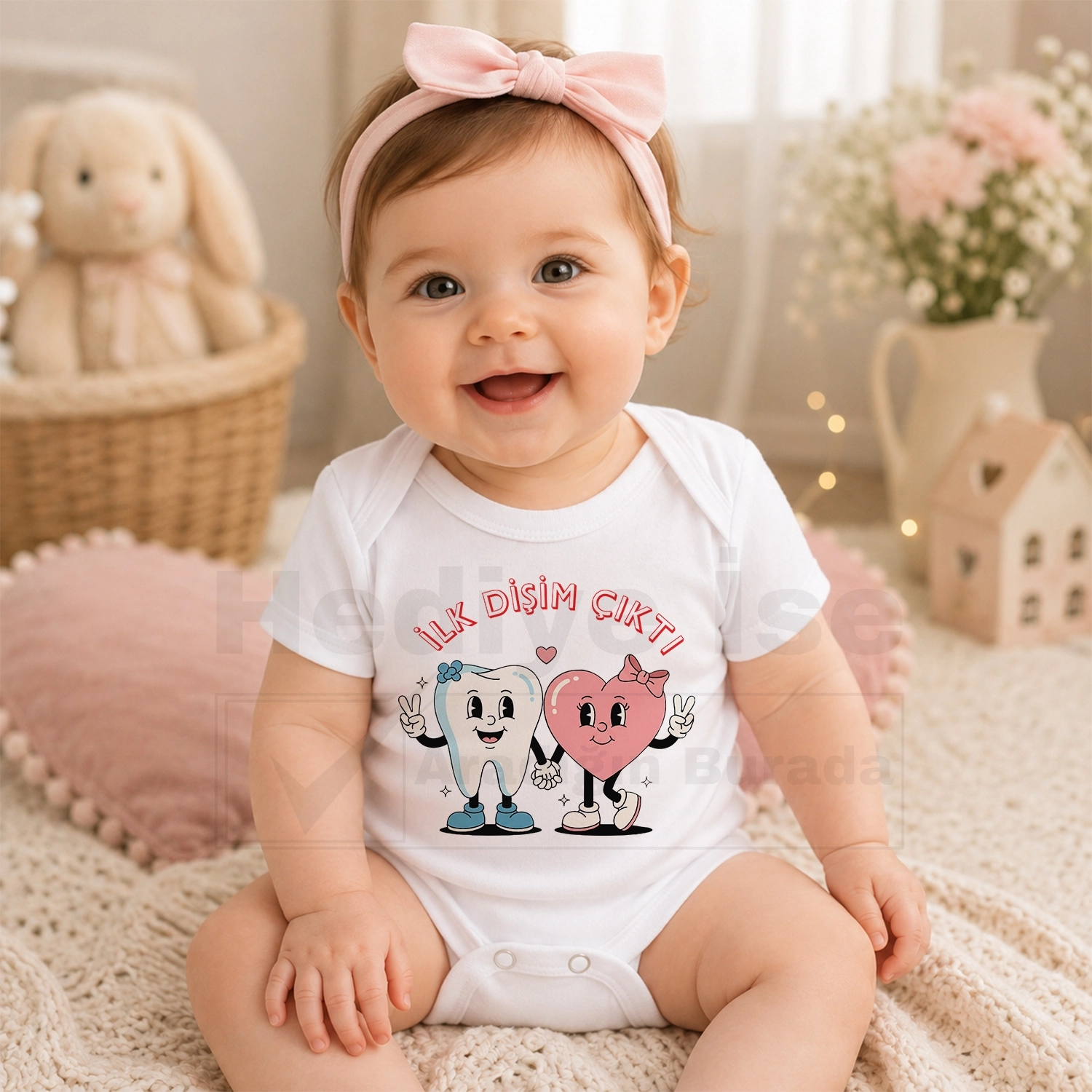 İlk Dişim Çıktı - Bebek Body Zıbın