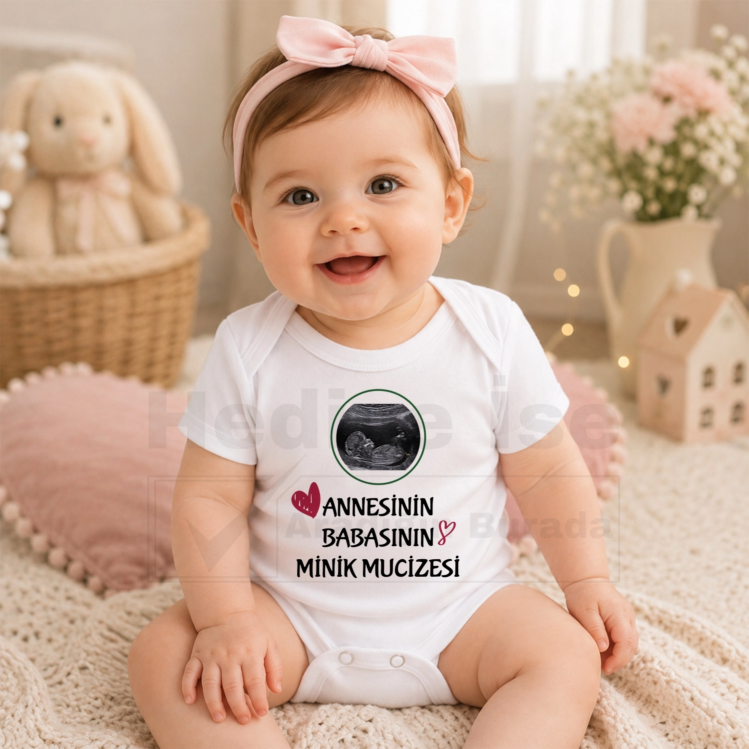 Annesinin Babasının Minik Mucizesi - Bebek Body Zıbın