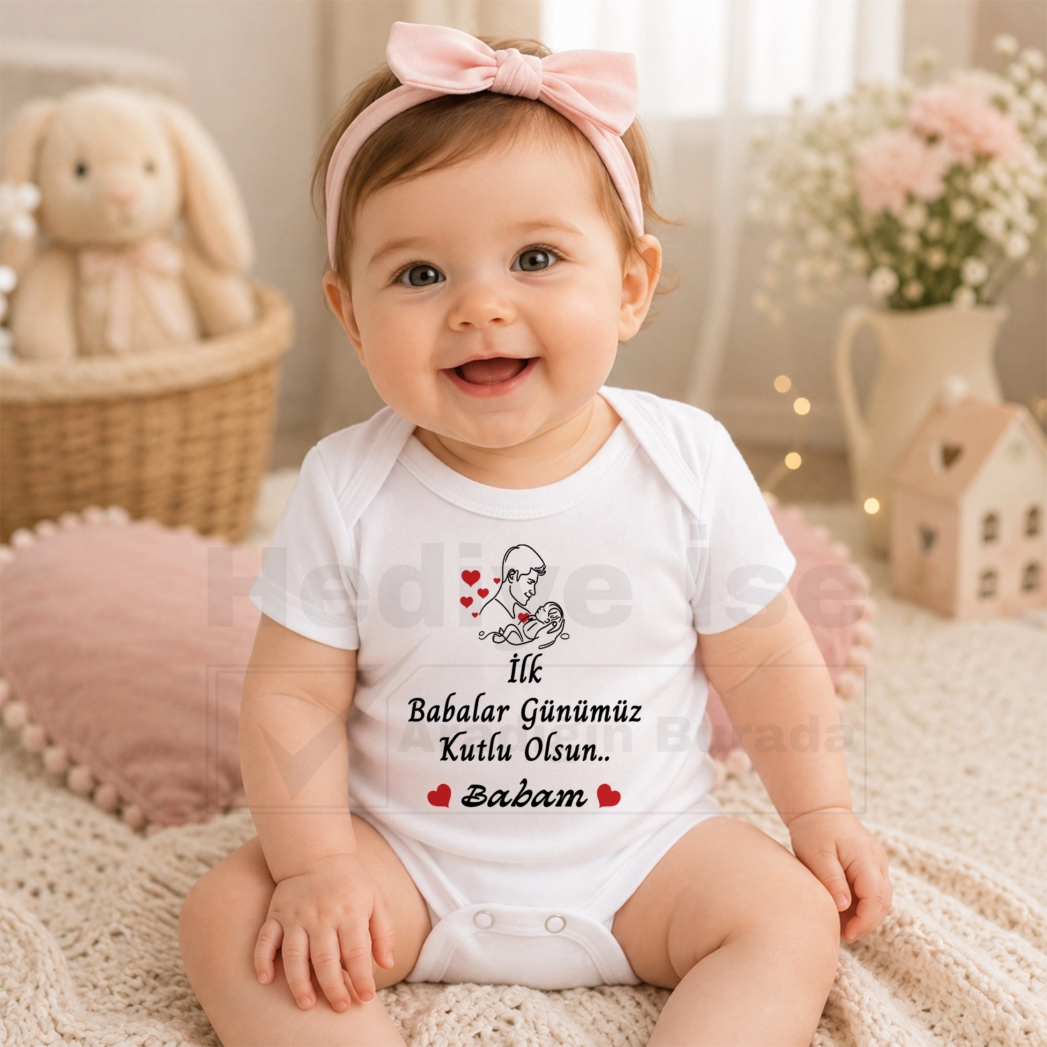 İlk Babalar Günümüz Kutlu Olsun Babam - Bebek Body Zıbın