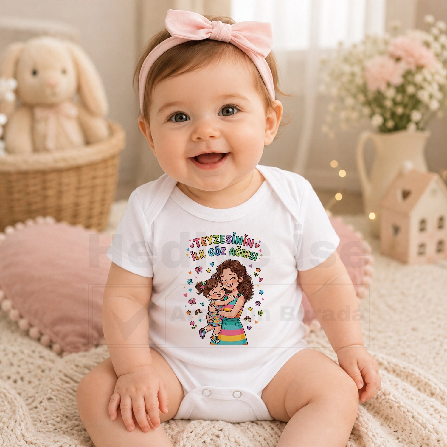 Teyzesinin İlk Göz Ağrısı - Bebek Body Zıbın