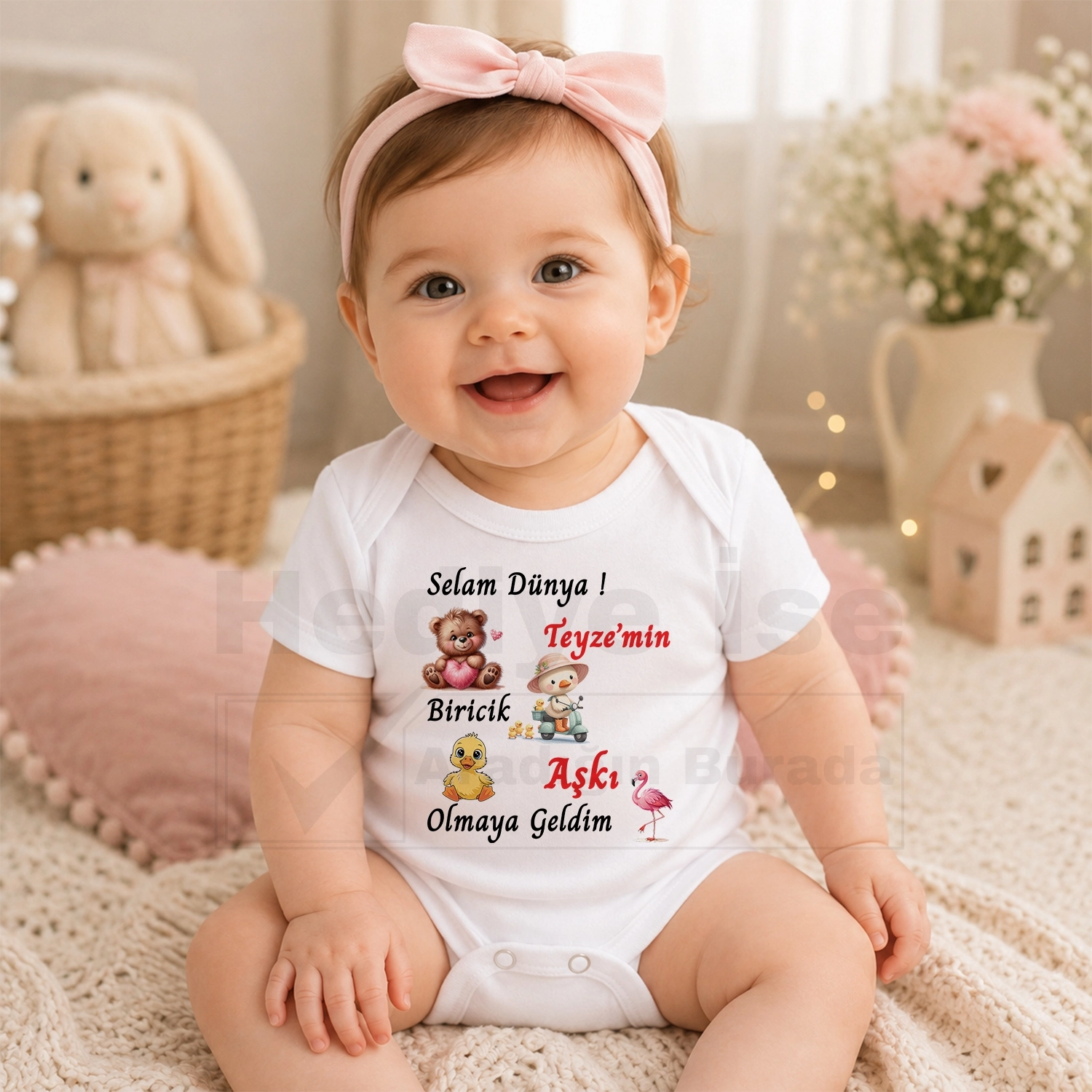 Selam Dünya Teyze’min Biricik Aşkı Olmaya Geldim - Bebek Body Zıbın