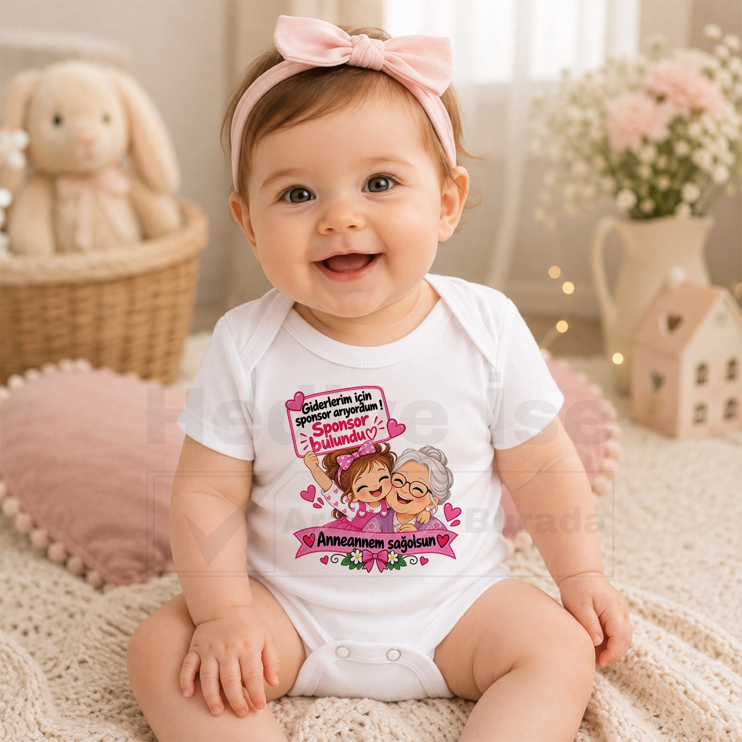 Giderlerim İçin Sponsor Arıyordum Sponsor Bulundu Anneannem Sağolsun - Bebek Body Zıbın