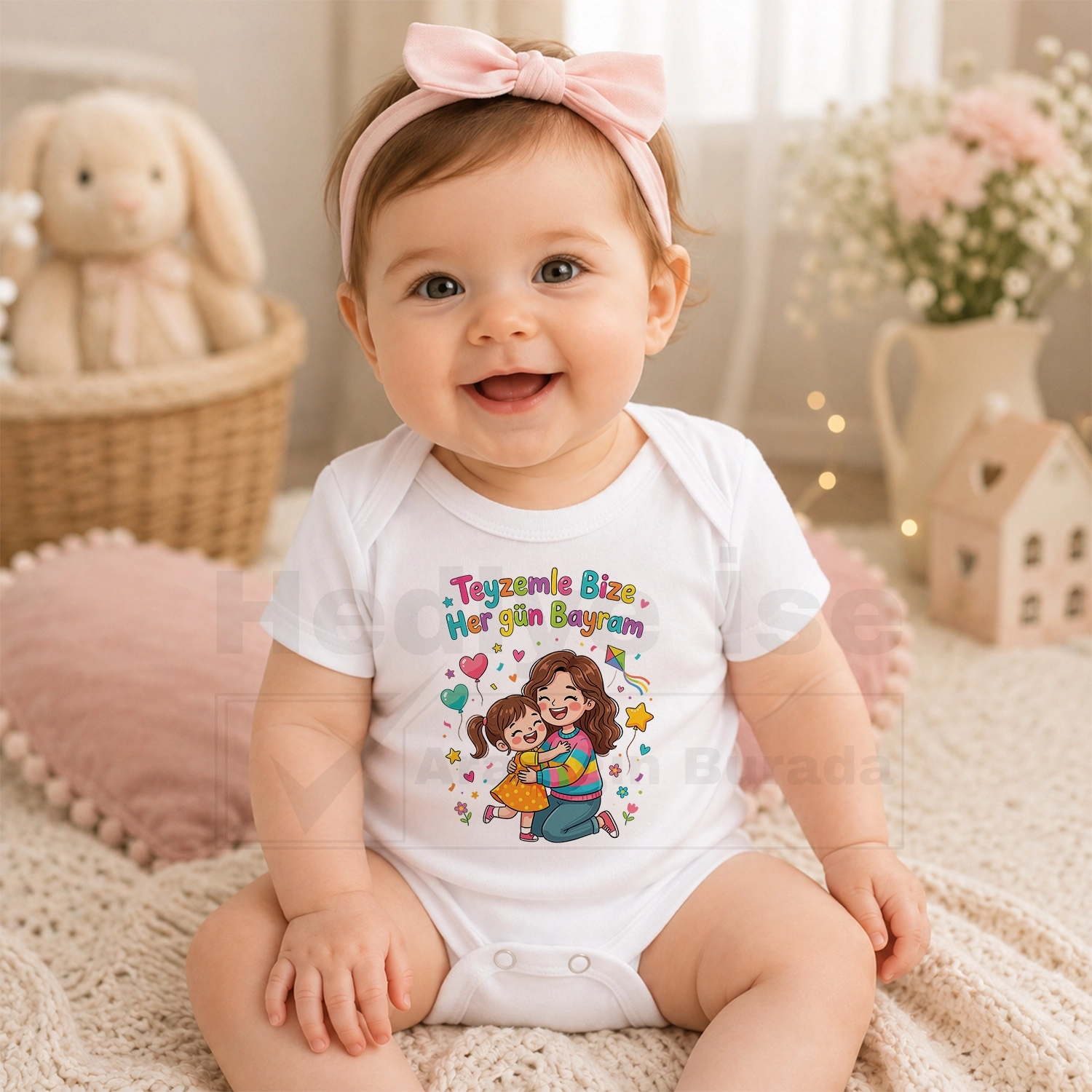 Teyzemle Bize Her Gün Bayram - Bebek Body Zıbın