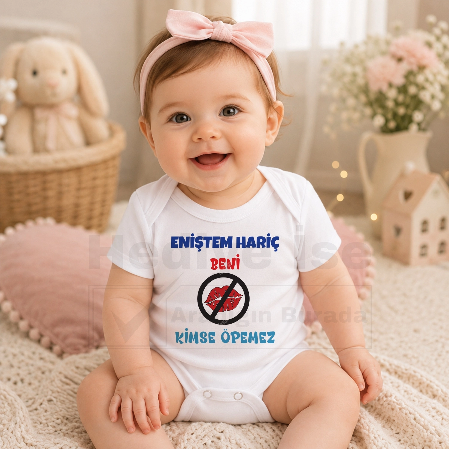 Eniştem Hariç Beni Kimse Öpemez - Bebek Body Zıbın