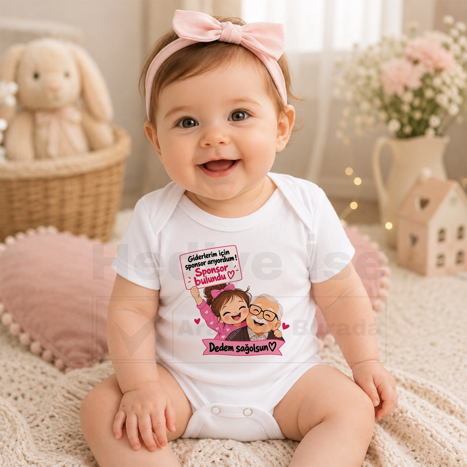 Giderlerim İçin Sponsor Arıyordum Sponsor Bulundu Dedem Sağolsun - Bebek Body Zıbın