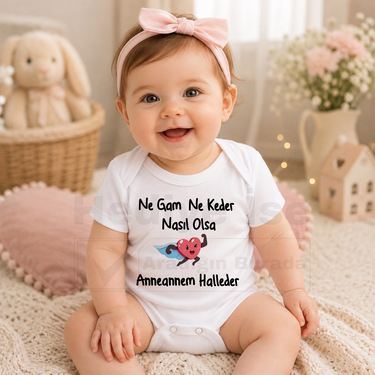 Ne Gam Ne Keder Nasıl Olsa Anneannem Halleder - Bebek Body Zıbın