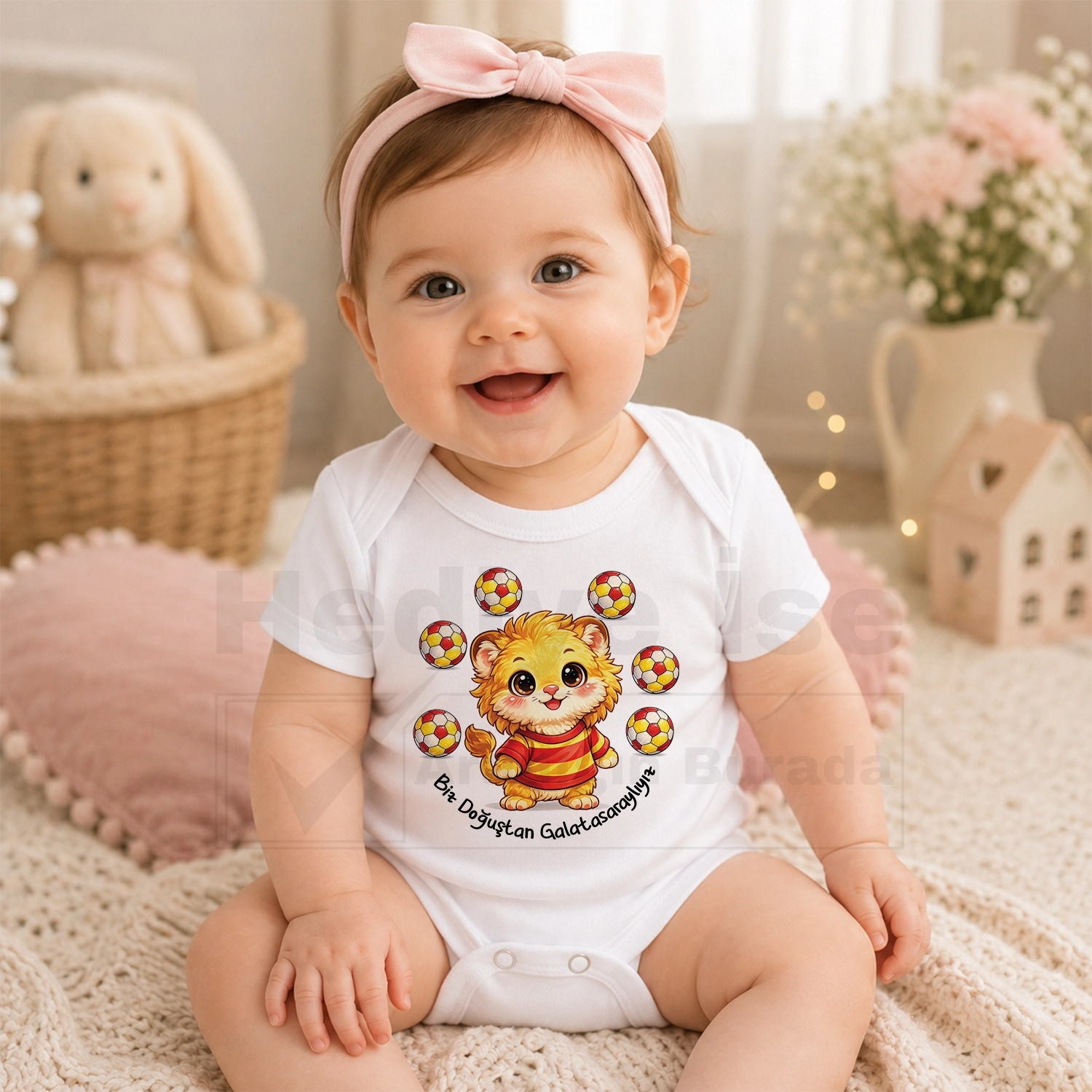 Biz Doğuştan Galatasaraylıyız - Bebek Body Zıbın