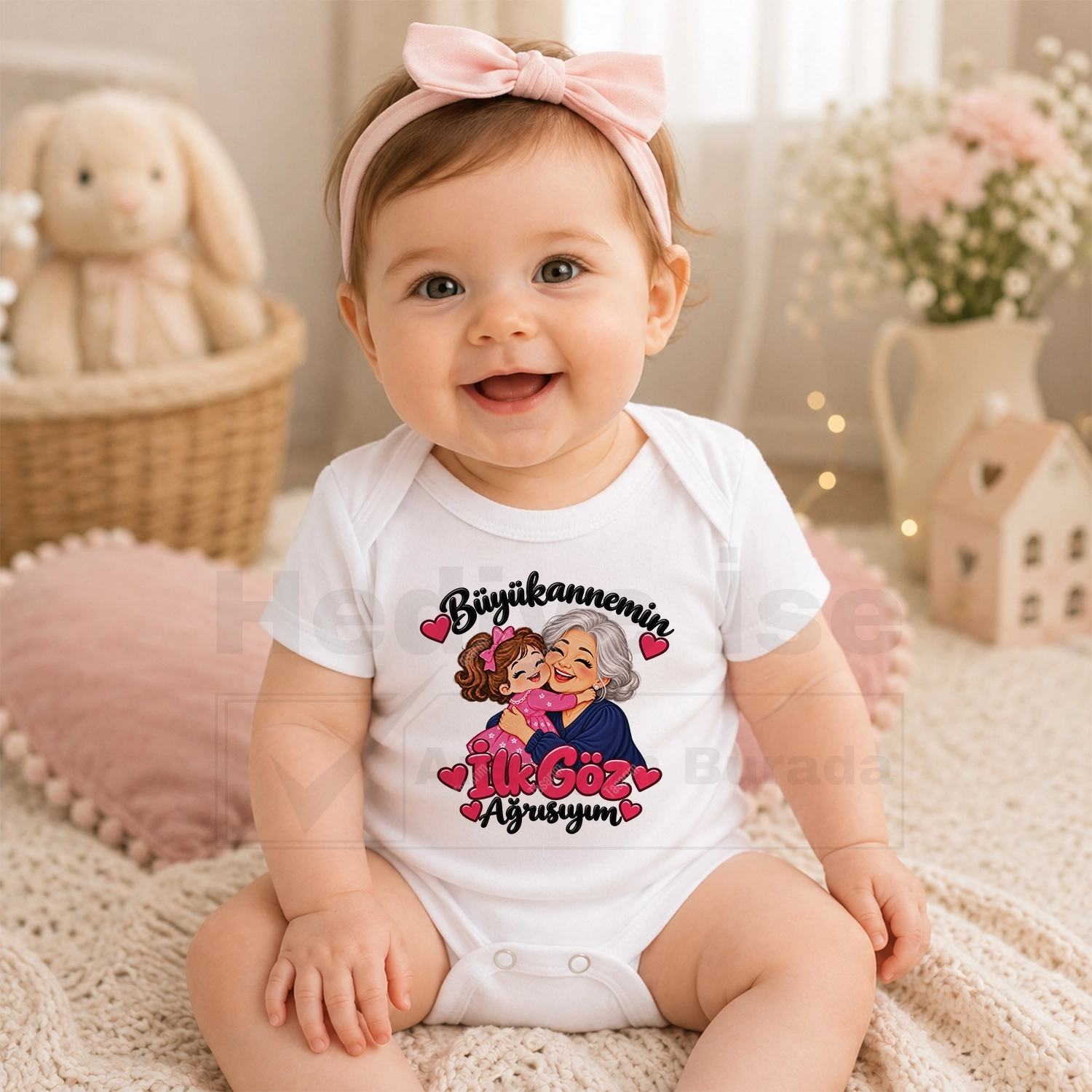 Büyükannemin İlk Göz Ağrısıyım - Bebek Body Zıbın