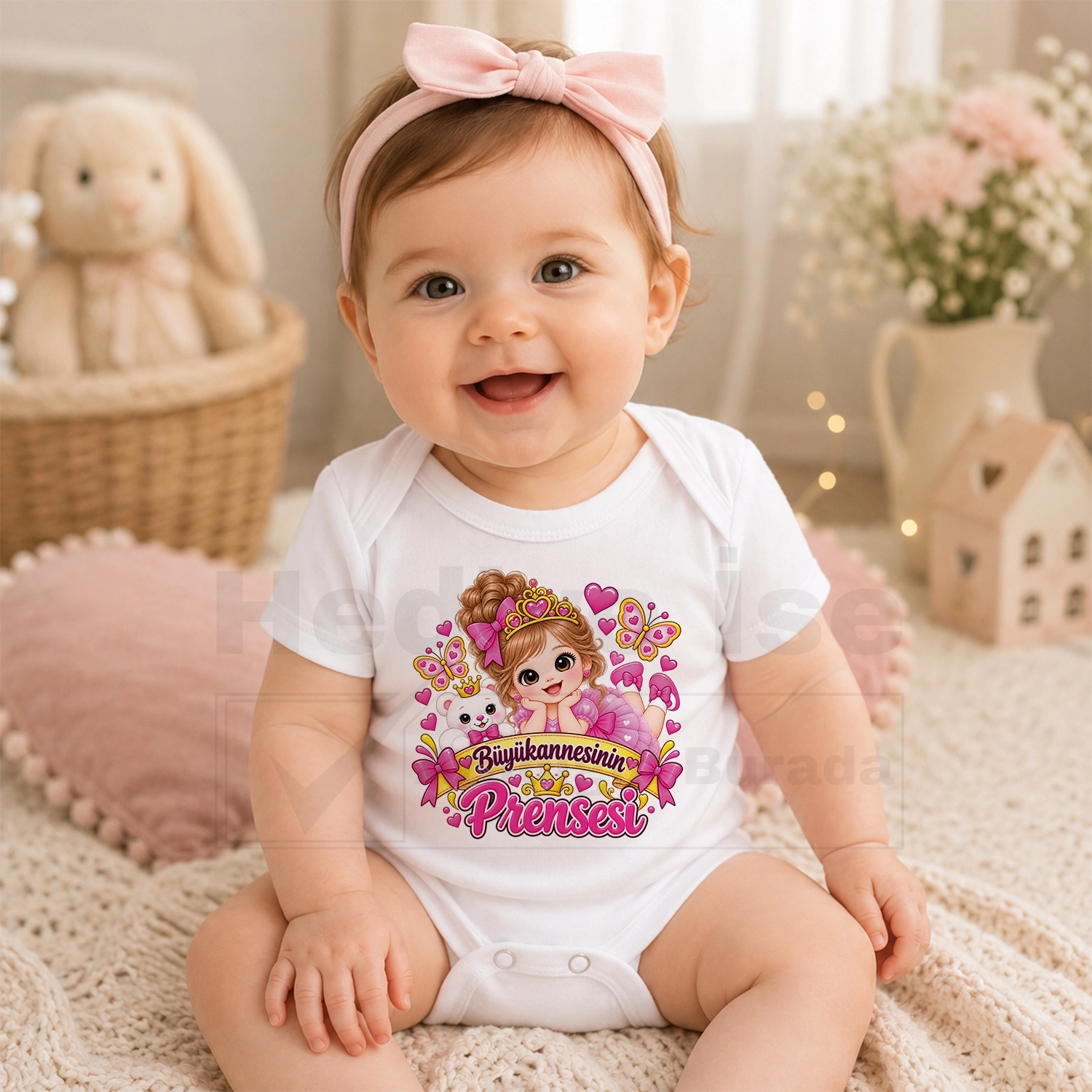 Büyükannesinin Prensesi - Bebek Body Zıbın