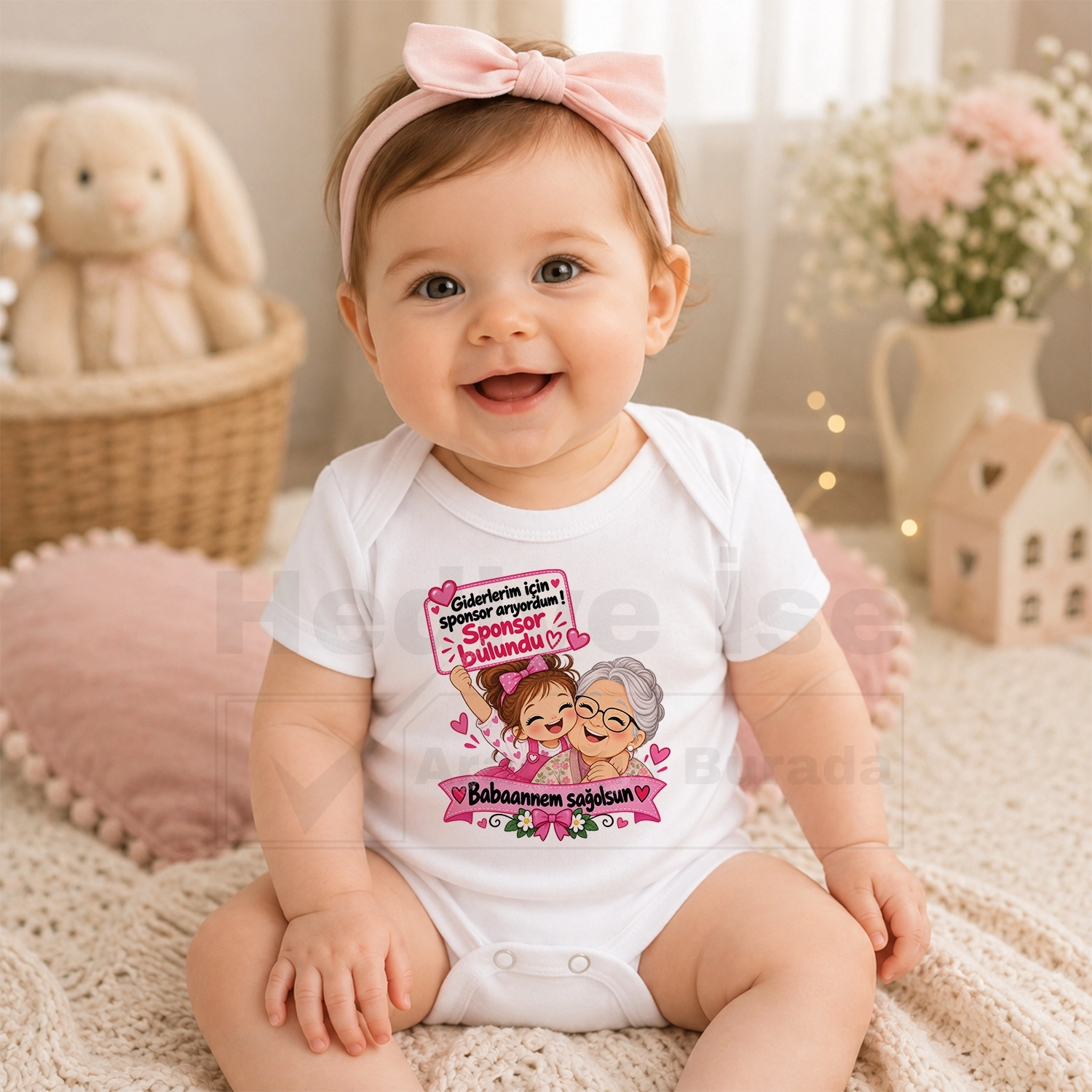 Giderlerim İçin Sponsor Arıyordum Sponsor Bulundu Babaannem Sağolsun - Bebek Body Zıbın