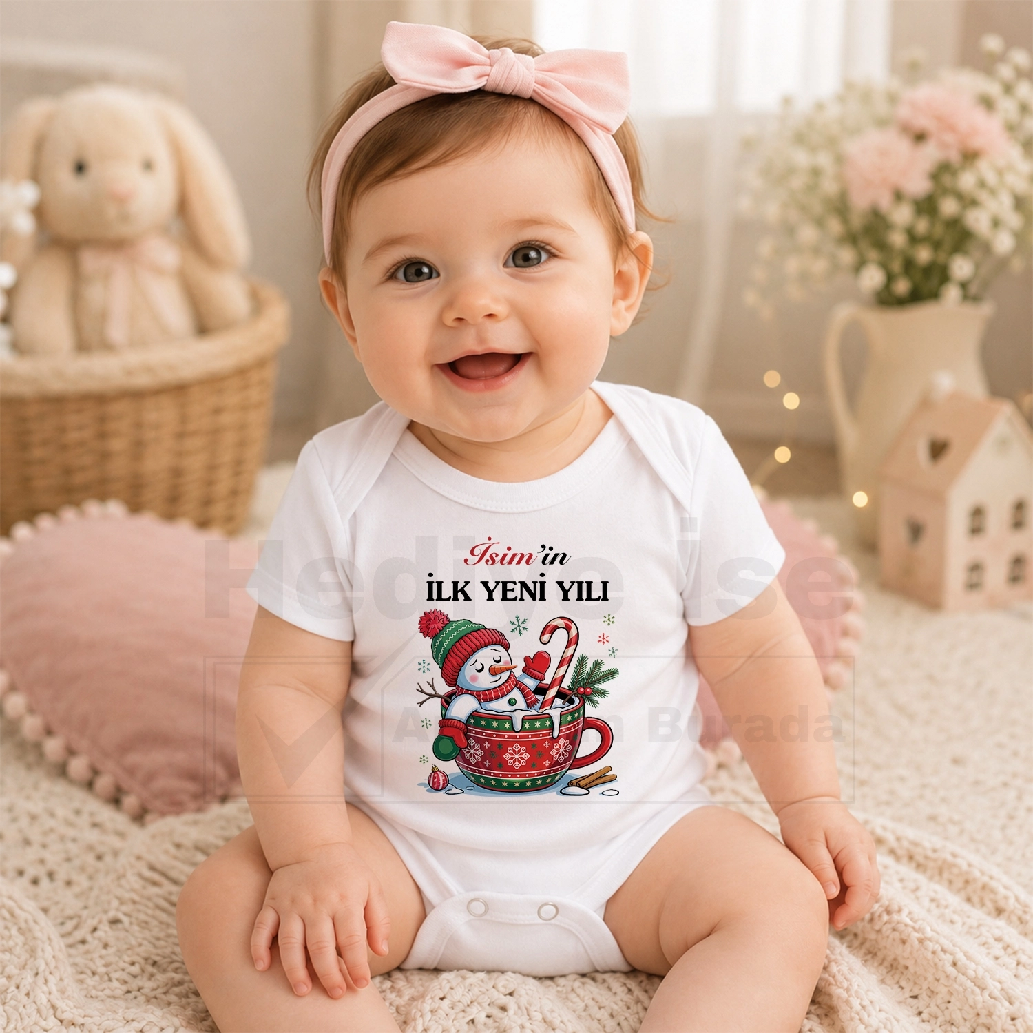 İlk Yeni Yılı - Bebek Body Zıbın