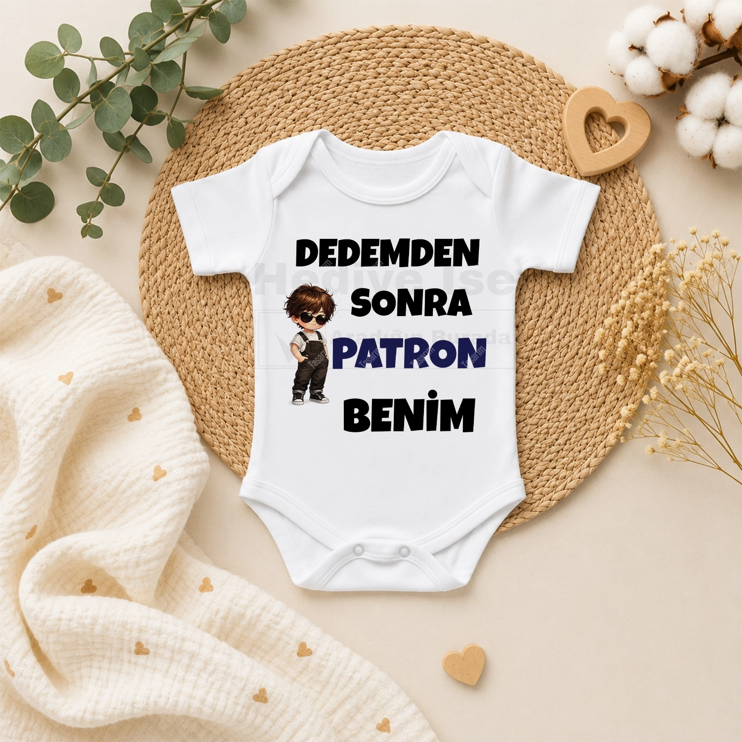 Dedemden Sonra Patron Benim - Bebek Body Zıbın