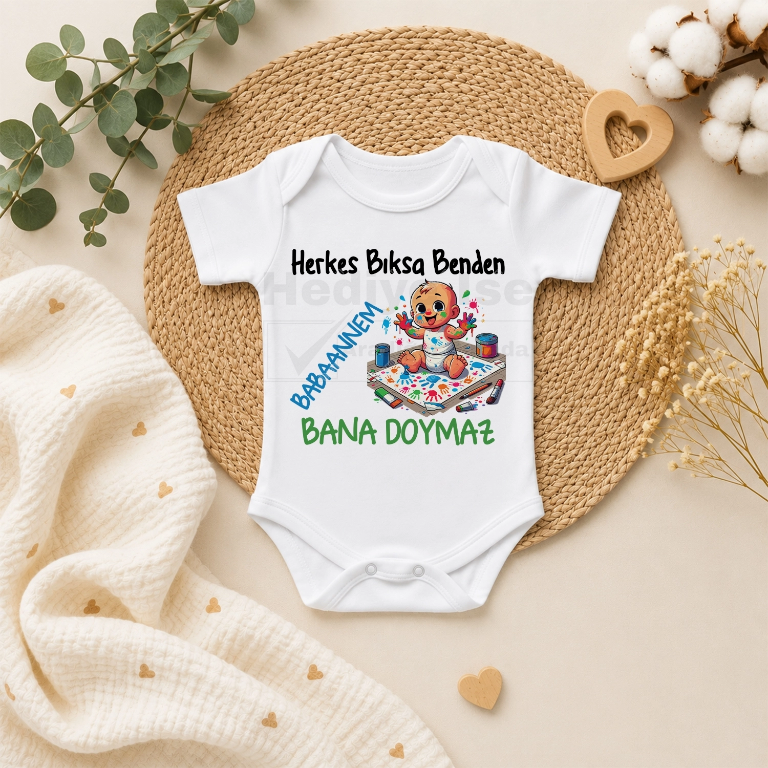 Herkes Bıksa Benden Babaannem Bana Doymaz - Bebek Body Zıbın