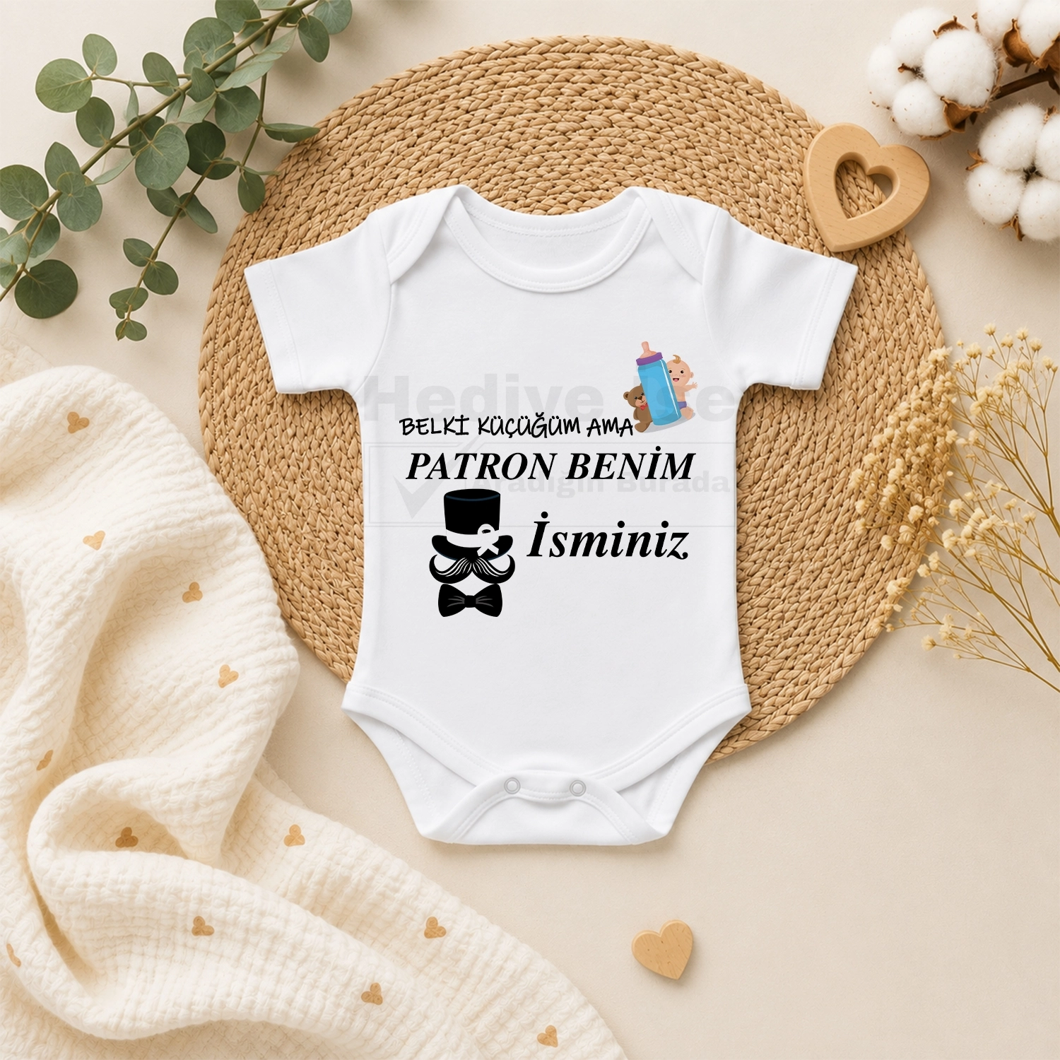 Belki Küçüğüm Ama Patron Benim - Bebek Body Zıbın